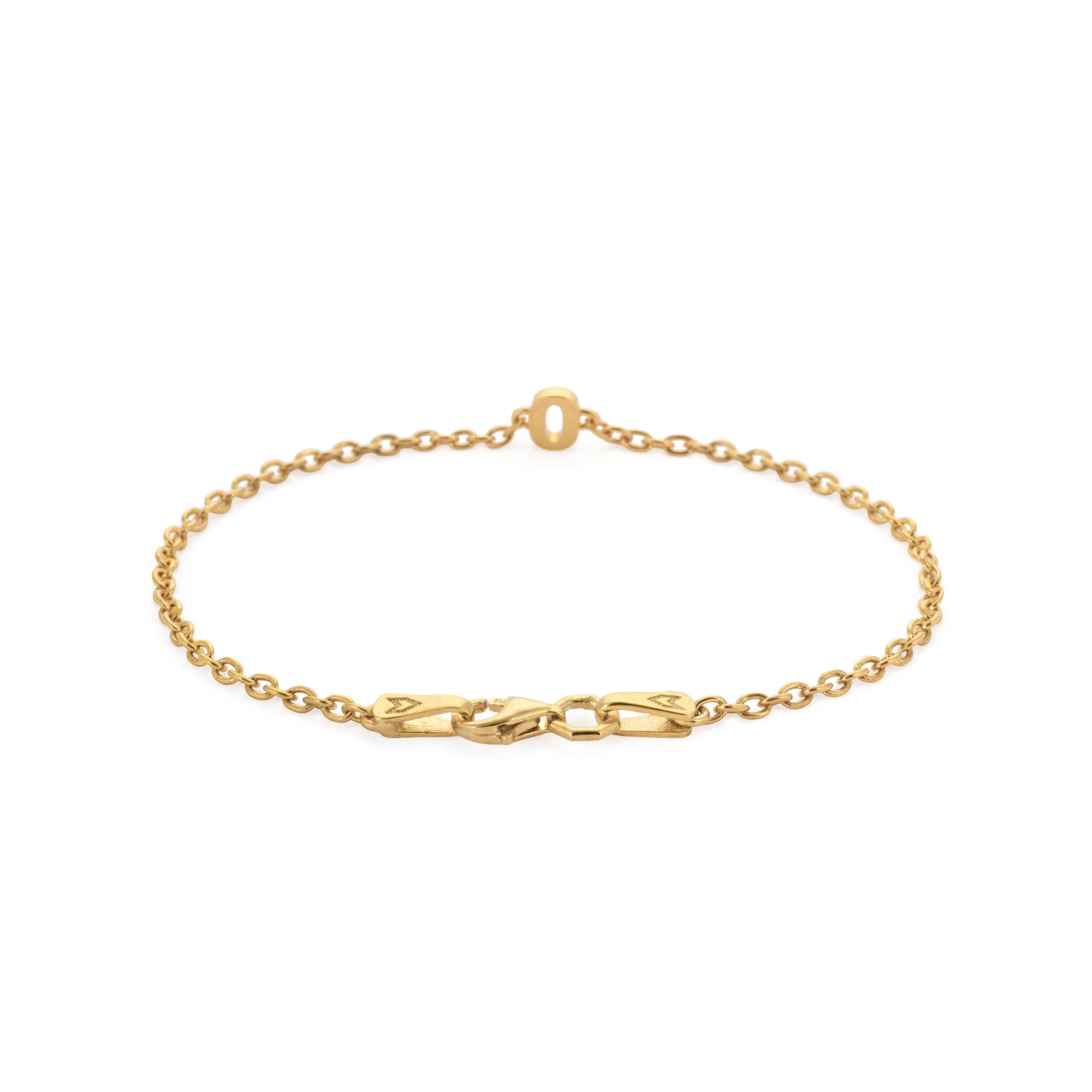 Numeric Chain Bracelet in Gold