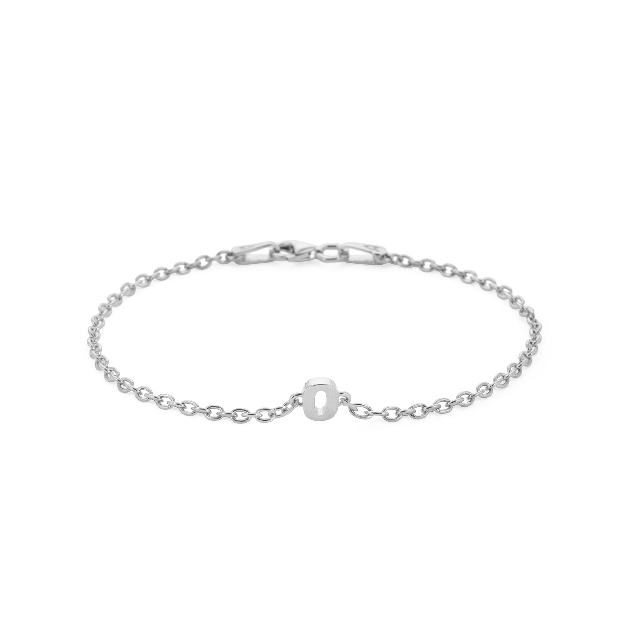 Numeric Chain Bracelet in Silver