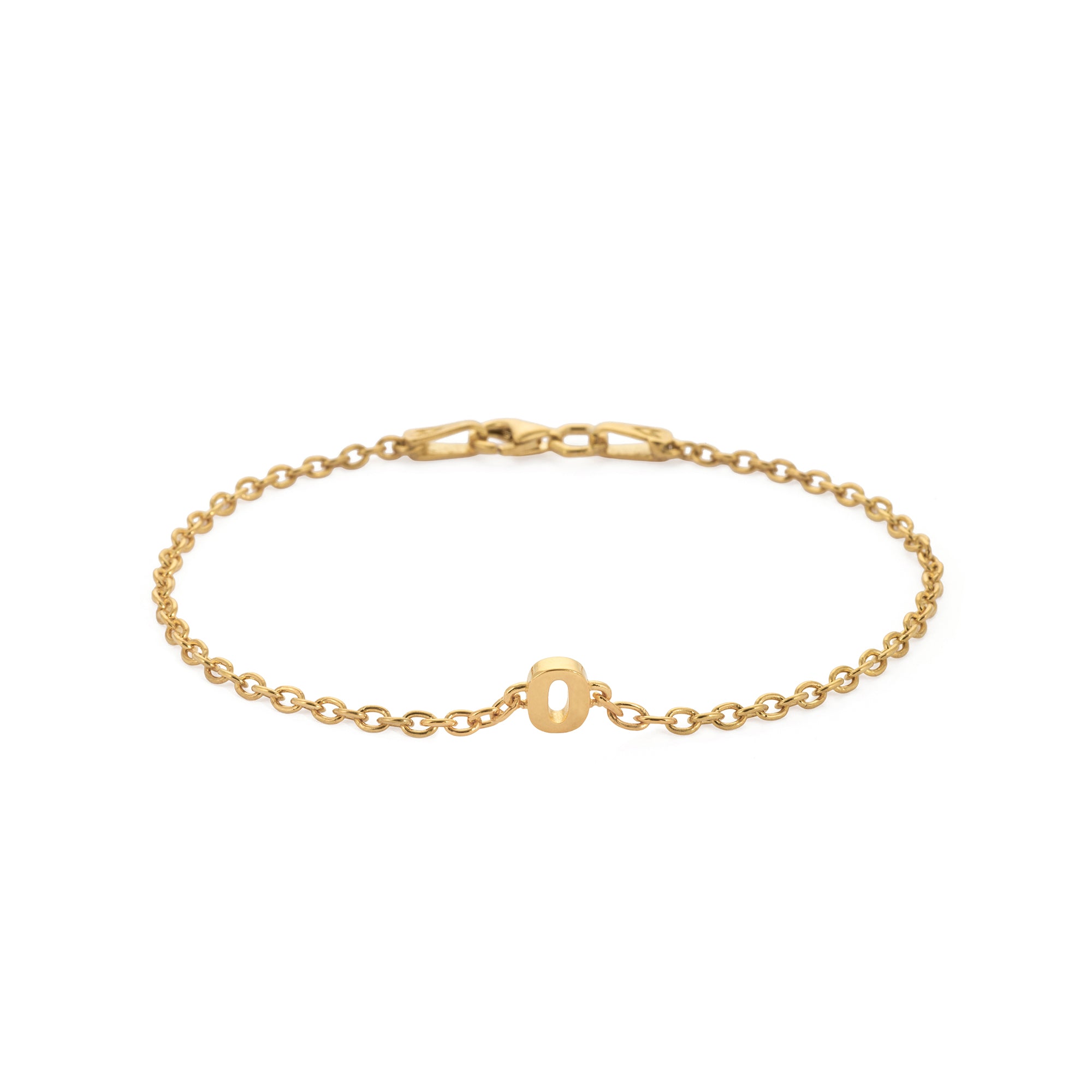 Numeric Chain Bracelet in Gold