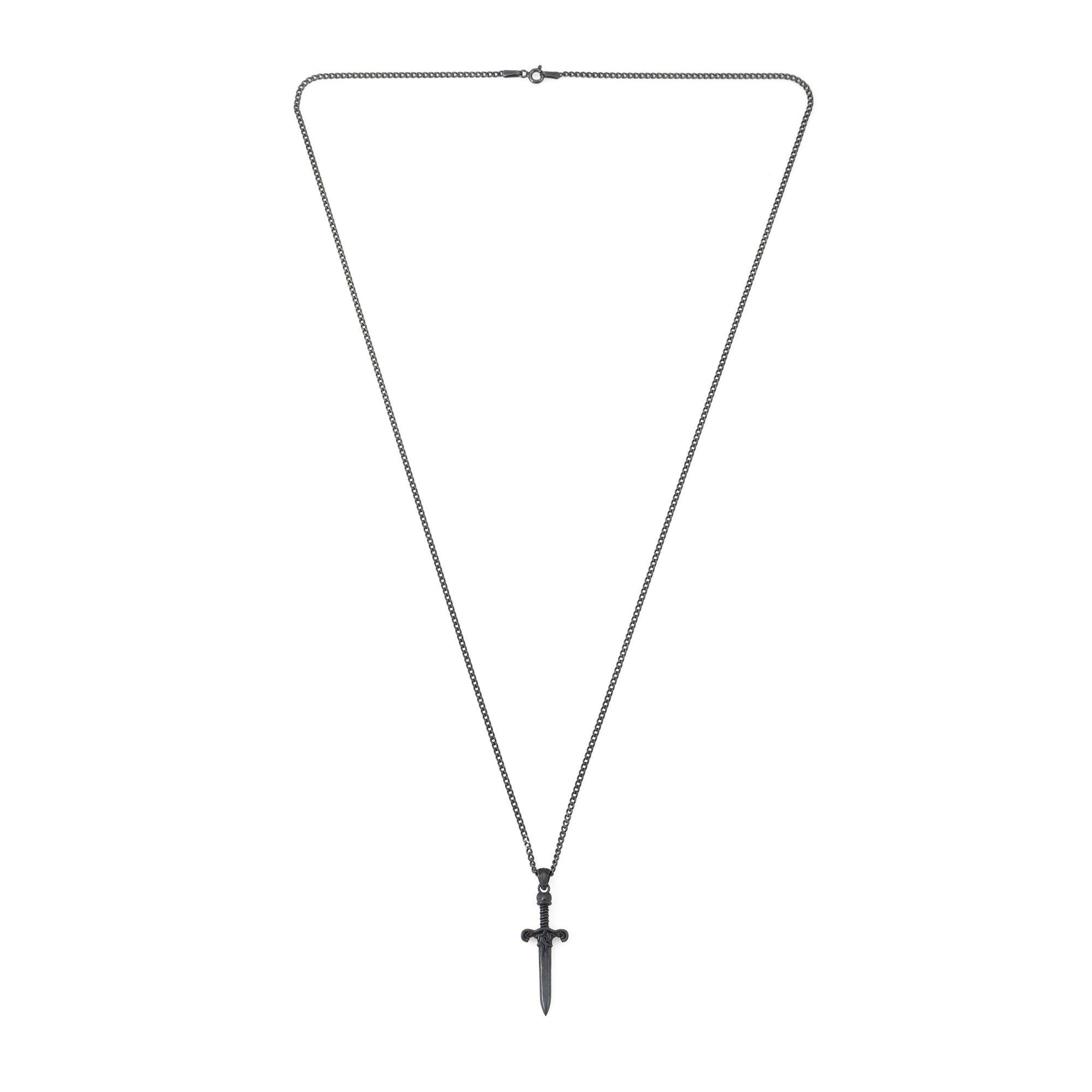 Sword Necklace in Oxide