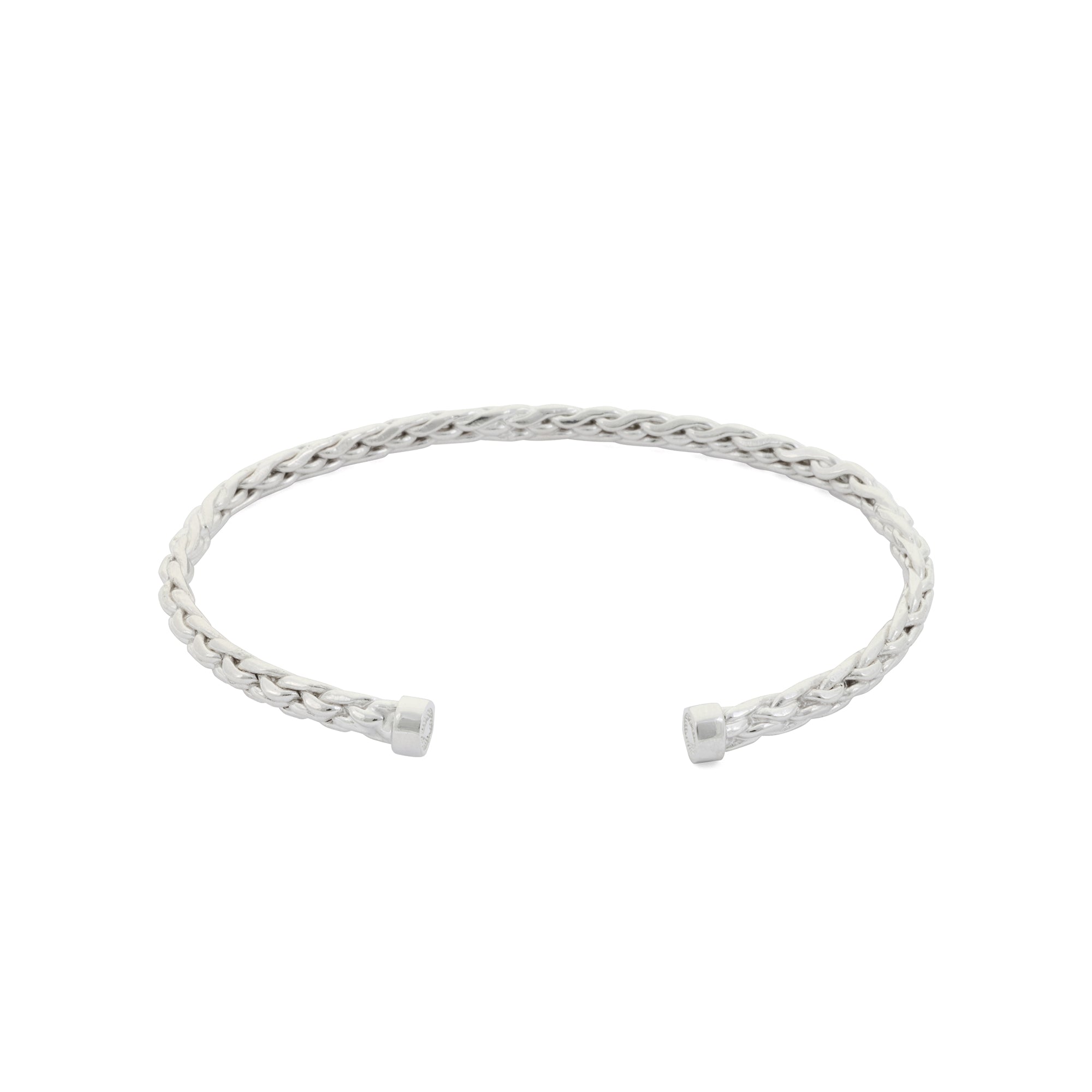 Mesh Bangle in Silver