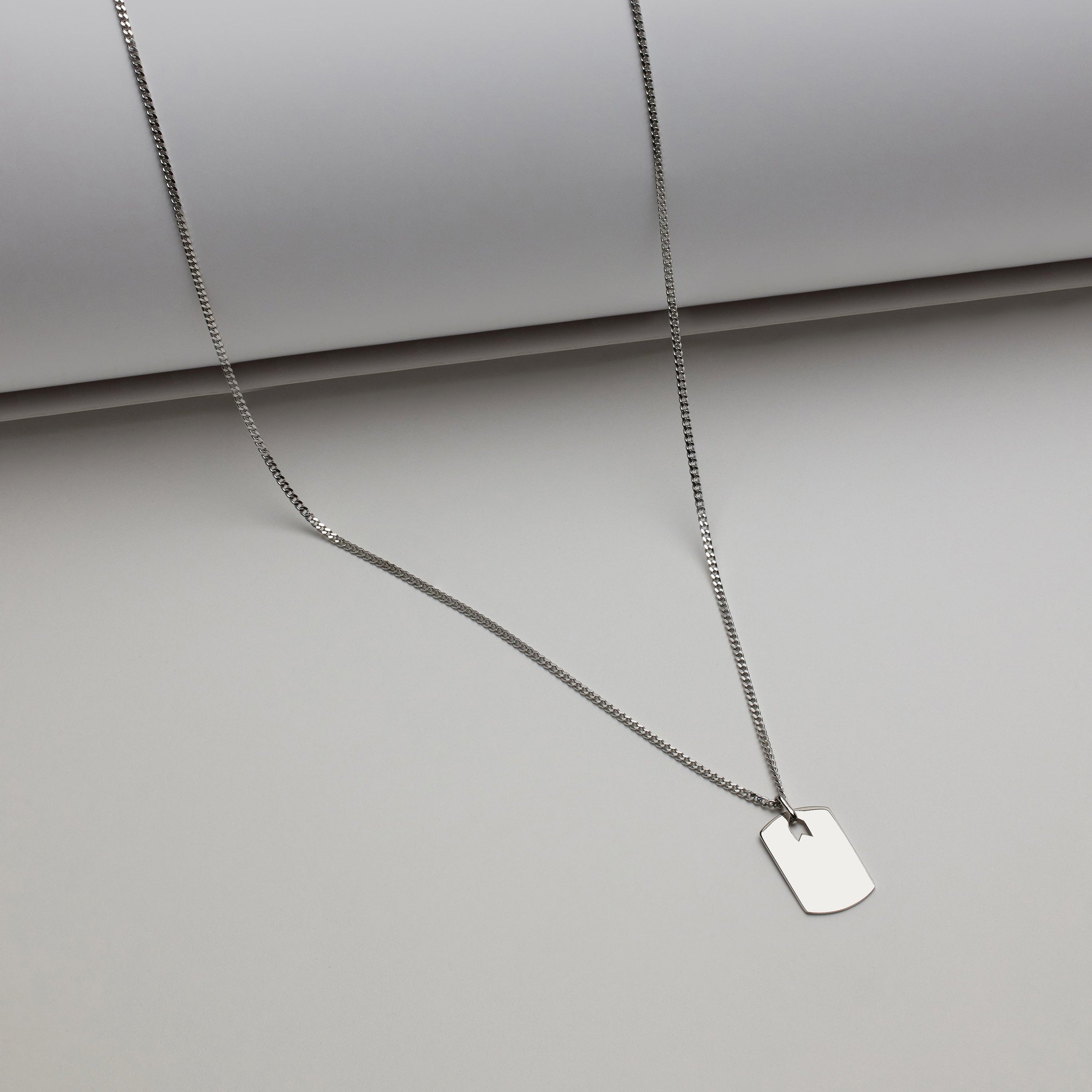 Plaka Kolye ID Tag Necklace