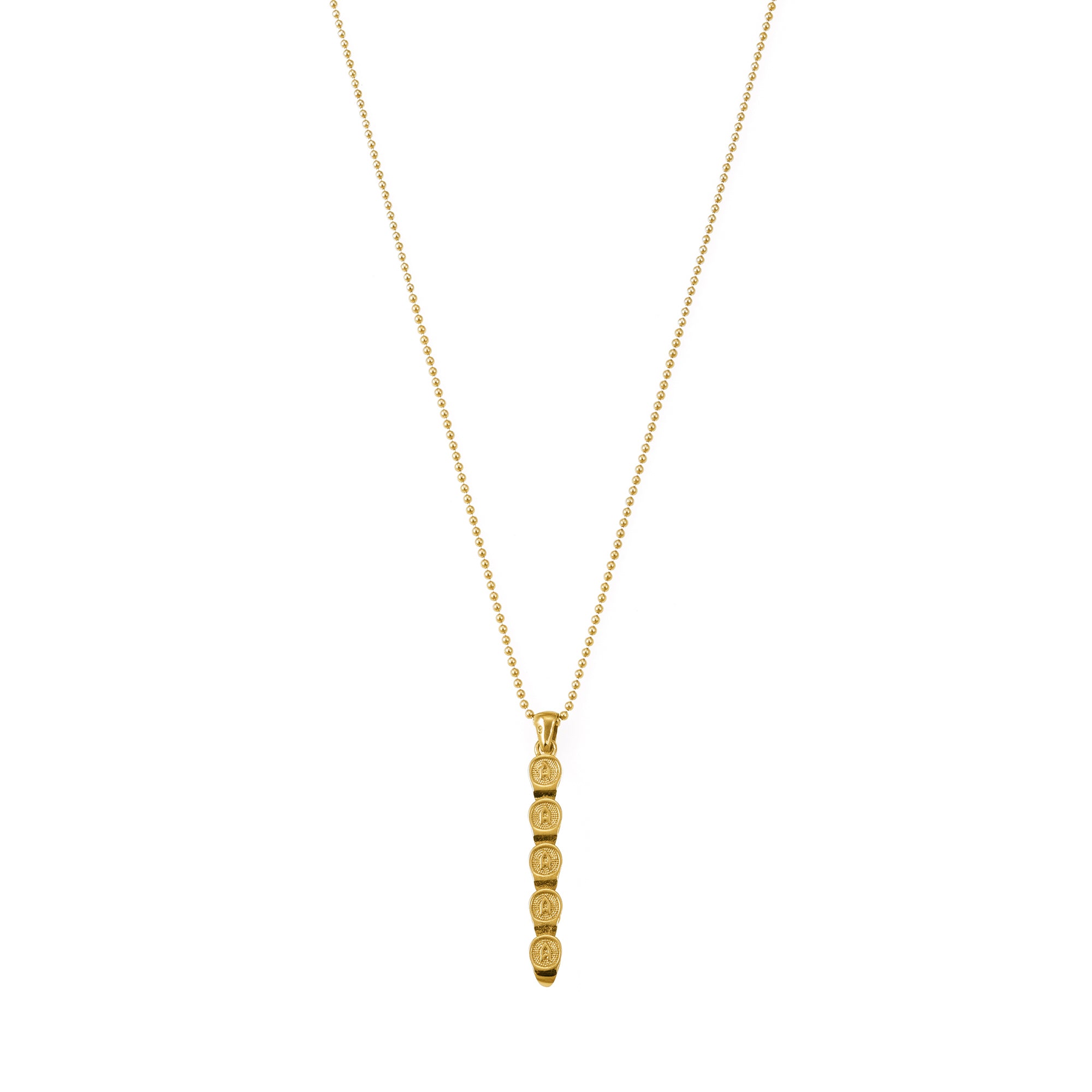 Skulls Necklace in Gold