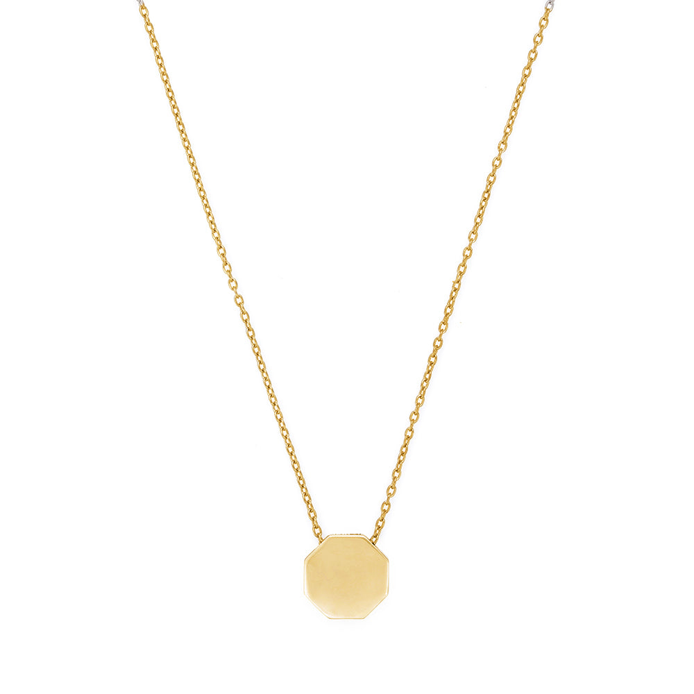 Full Octagonal Necklace in Gold