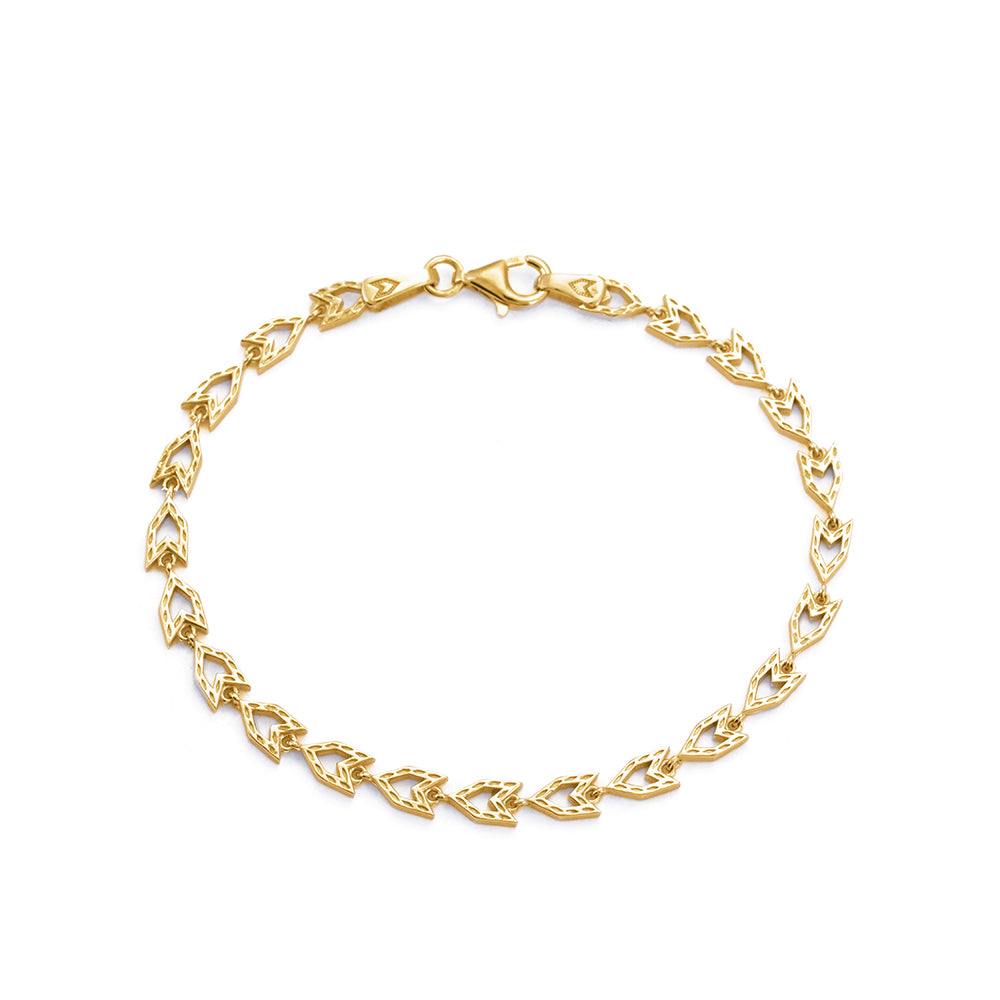 Logos Bracelet in Gold