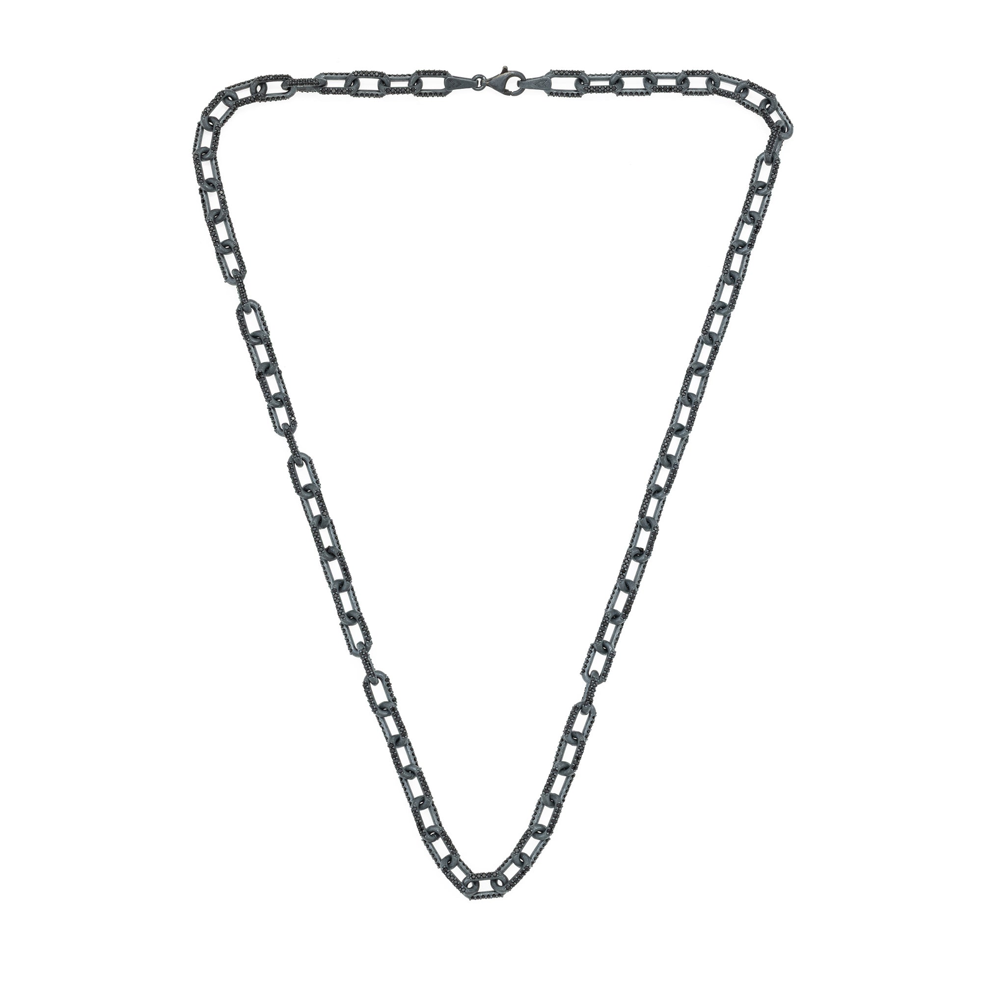 Black Stone Forsa Necklace in Oxide