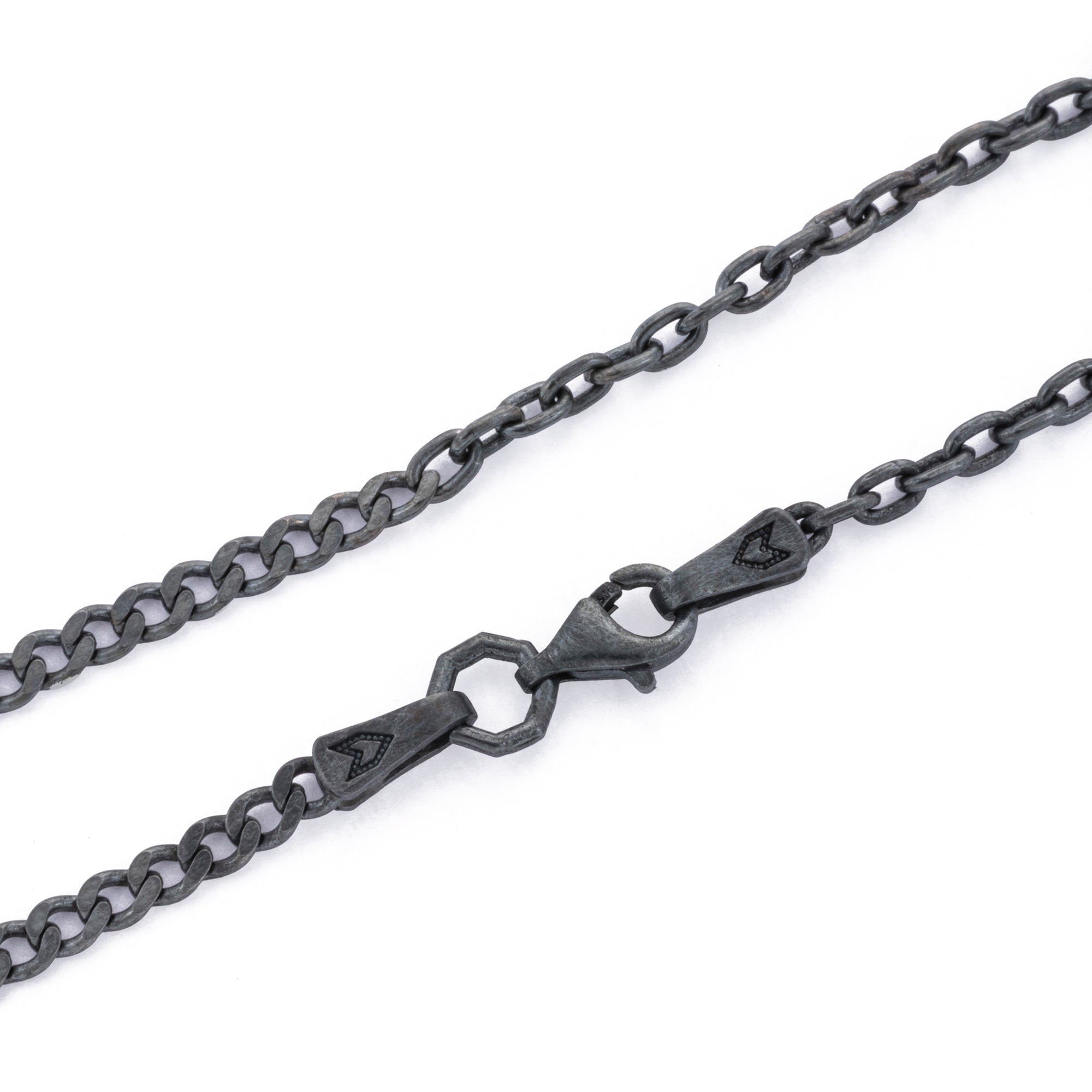 Cable Curb Bracelet in Oxide