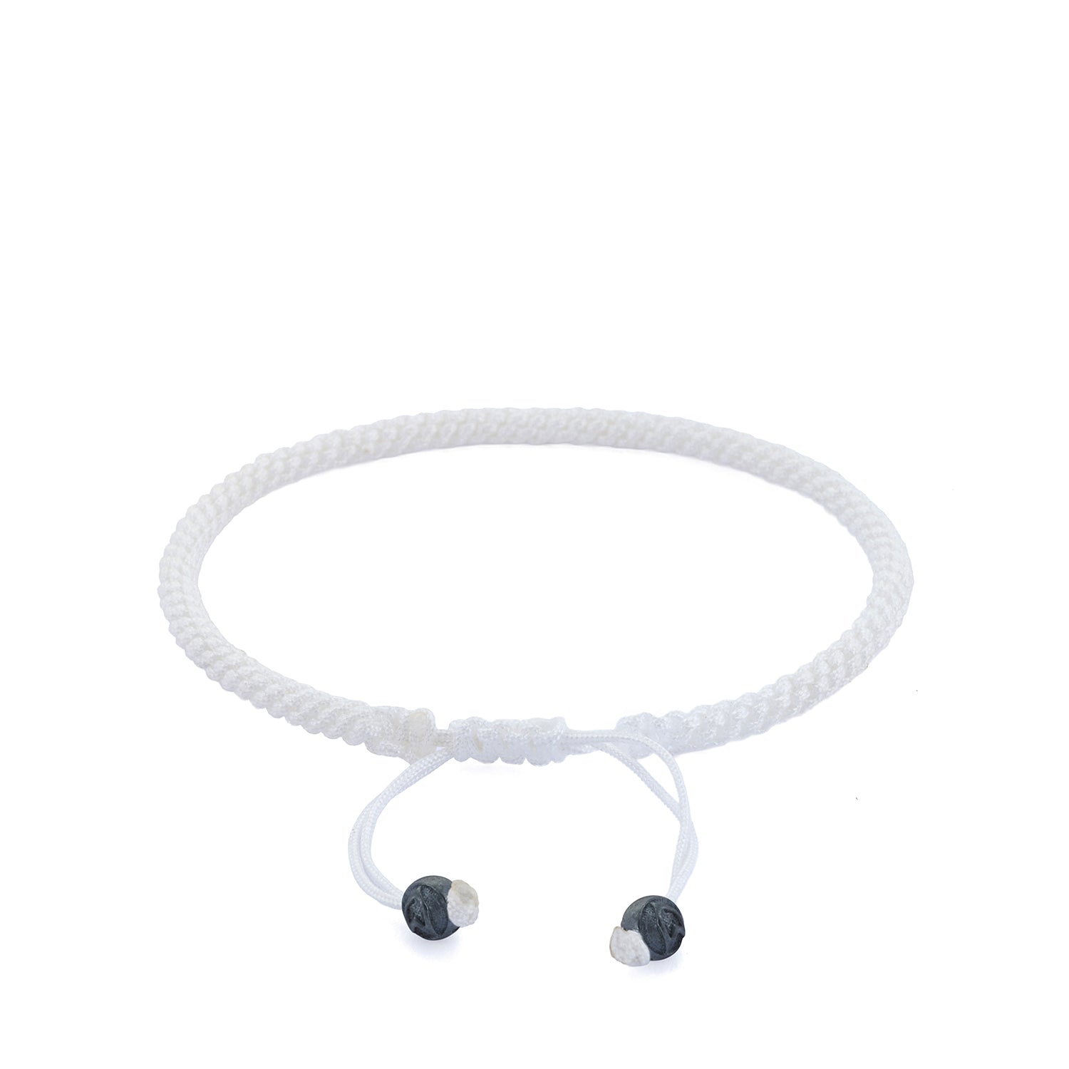 White Knot Bracelet in Oxide