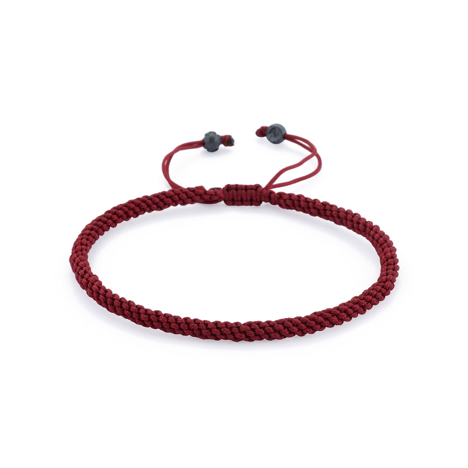 Claret Red Knot Bracelet in Oxide