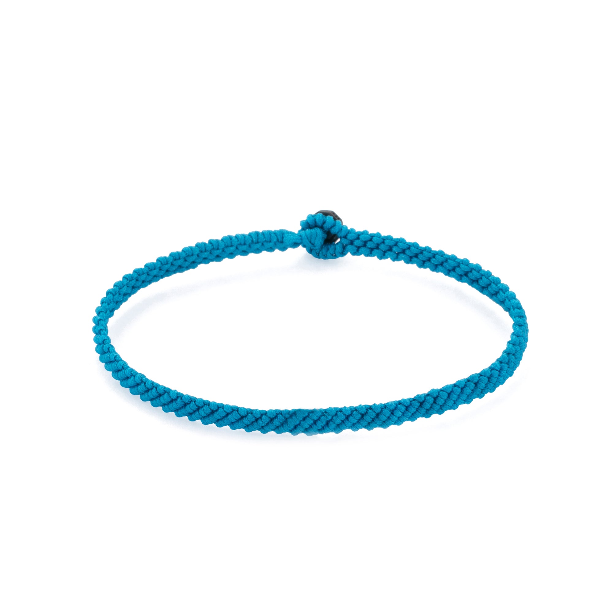 Blue Macrame Bracelet in Oxide