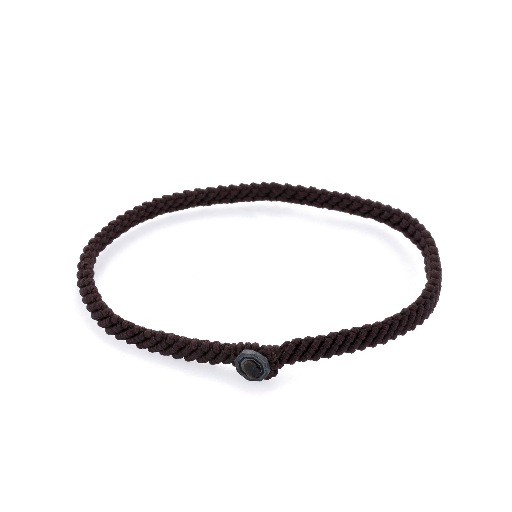 Brown Macrame Bracelet in Oxide
