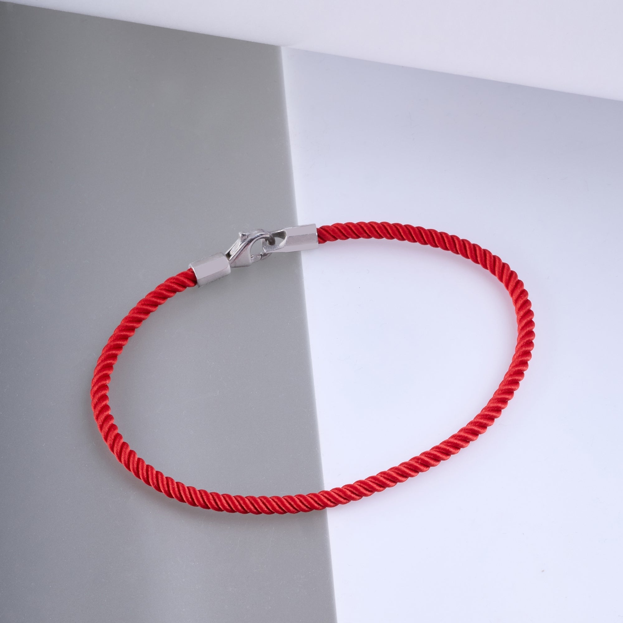 Gümüş Kırmızı Milan Bileklik