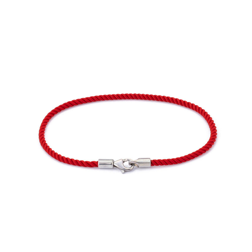 Red Milan Bracelet in Silver