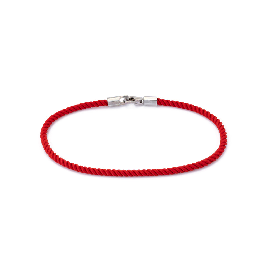 Red Milan Bracelet in Silver