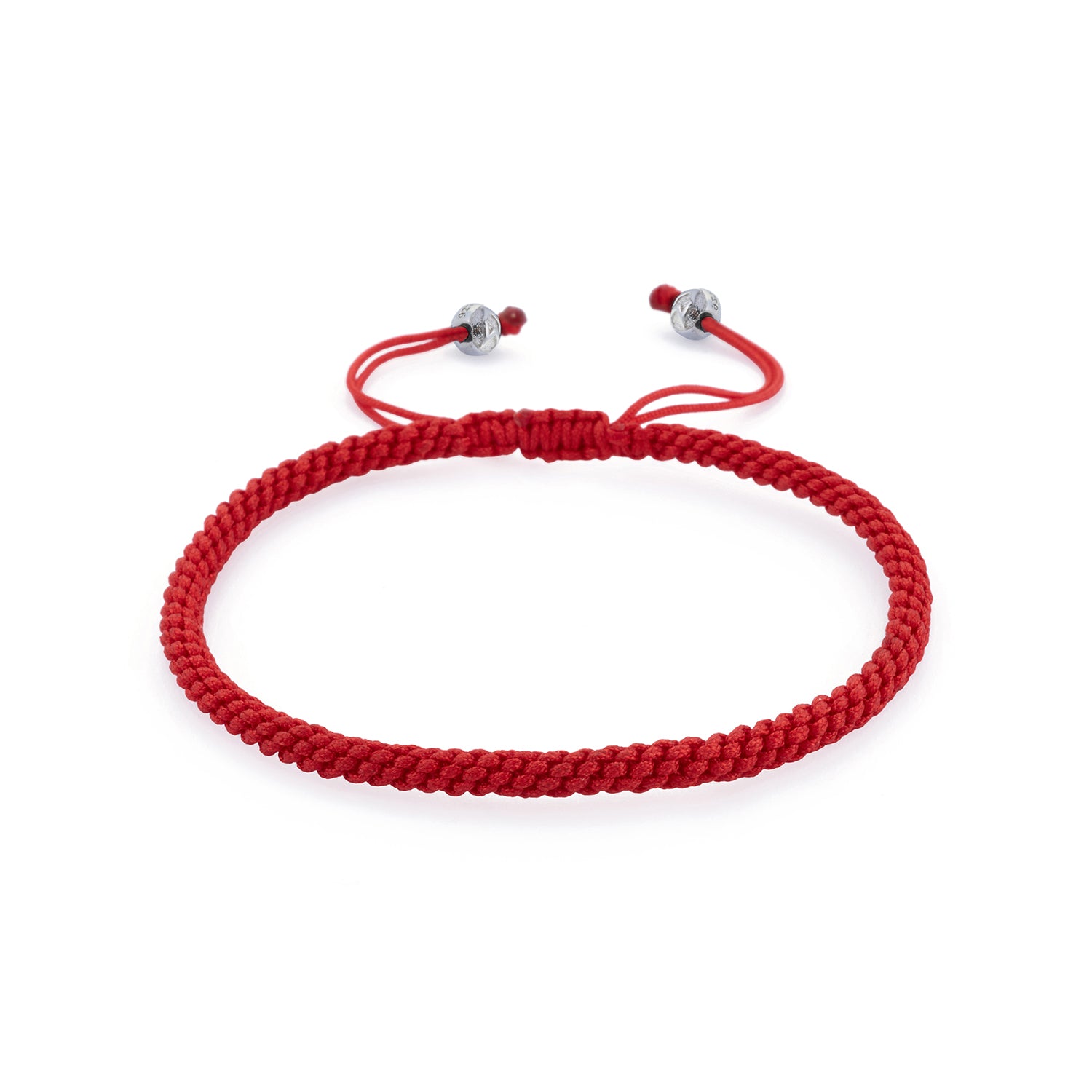 Red Knot Bracelet in Silver