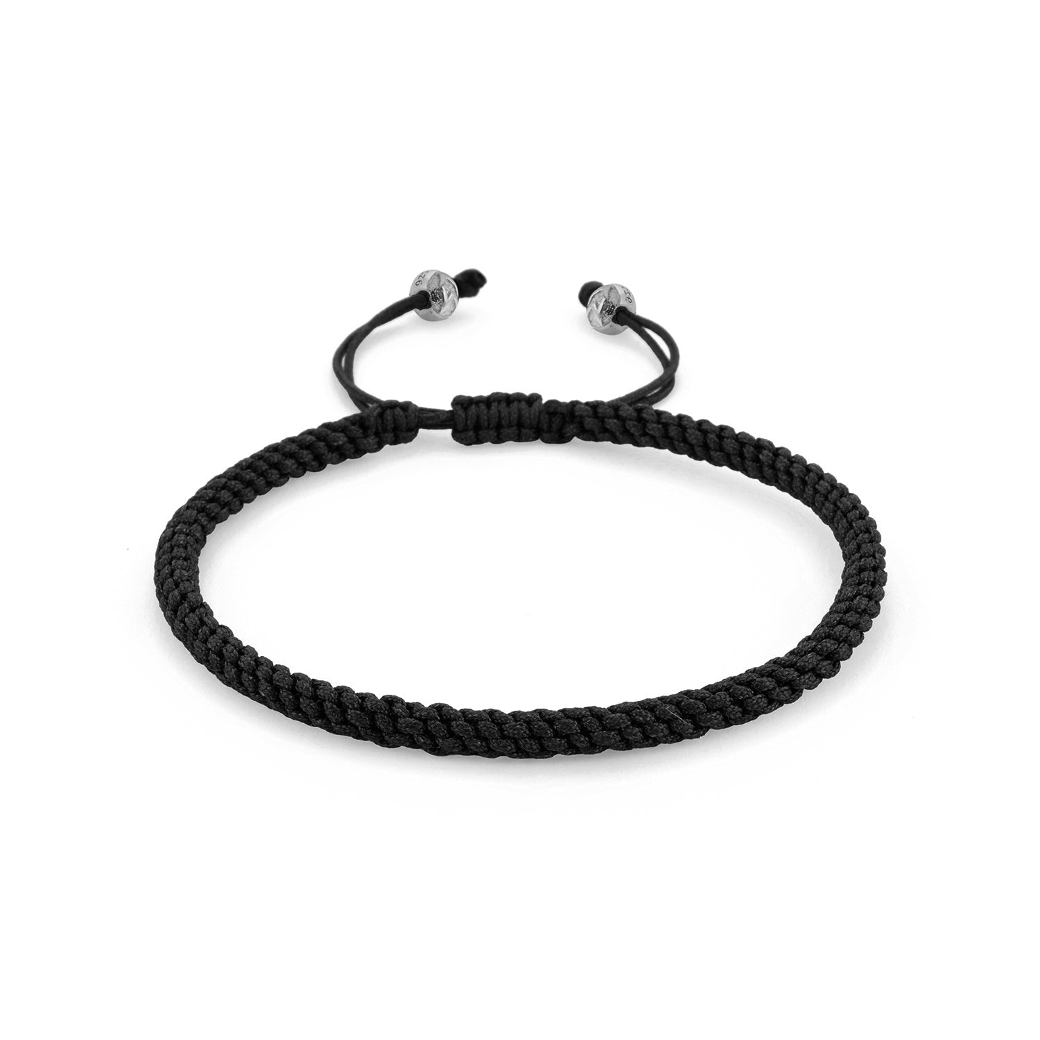 Black Knot Bracelet in Silver