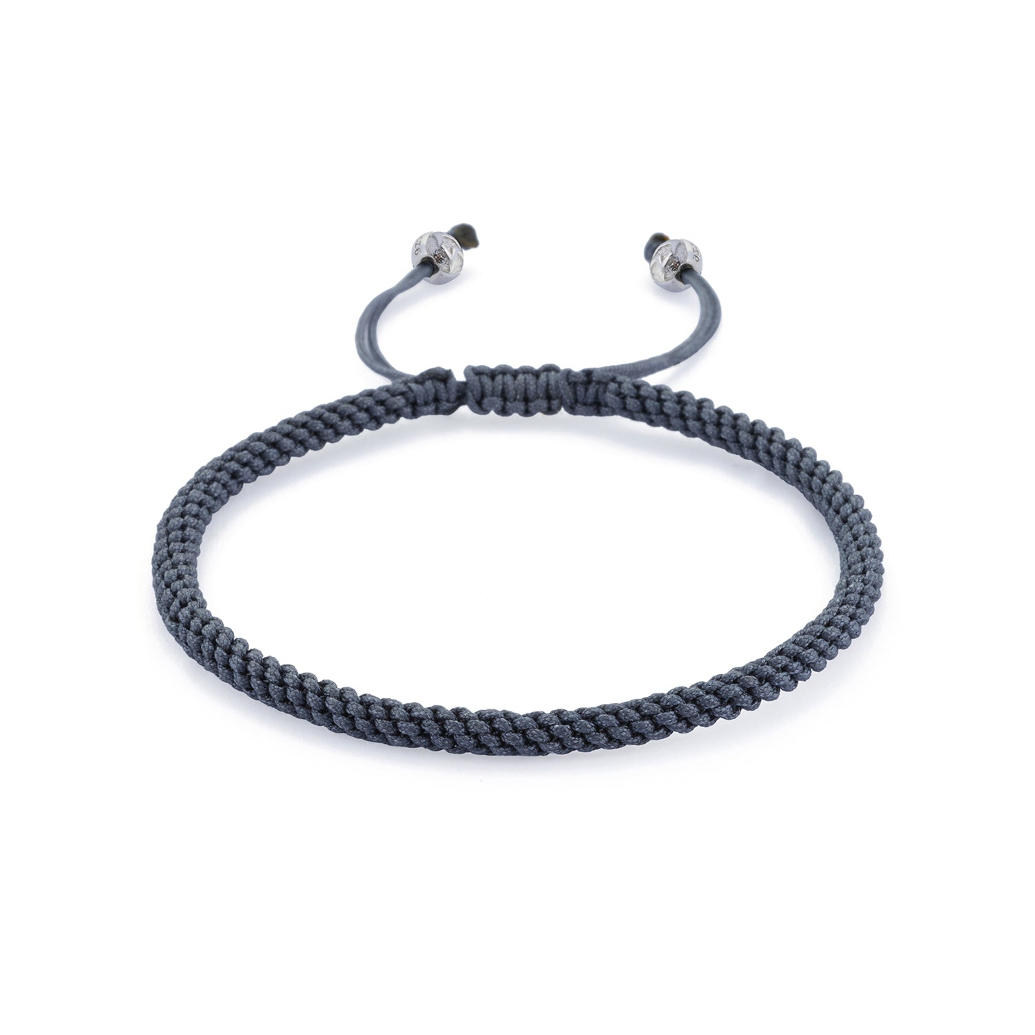 Grey Knot Bracelet in Silver