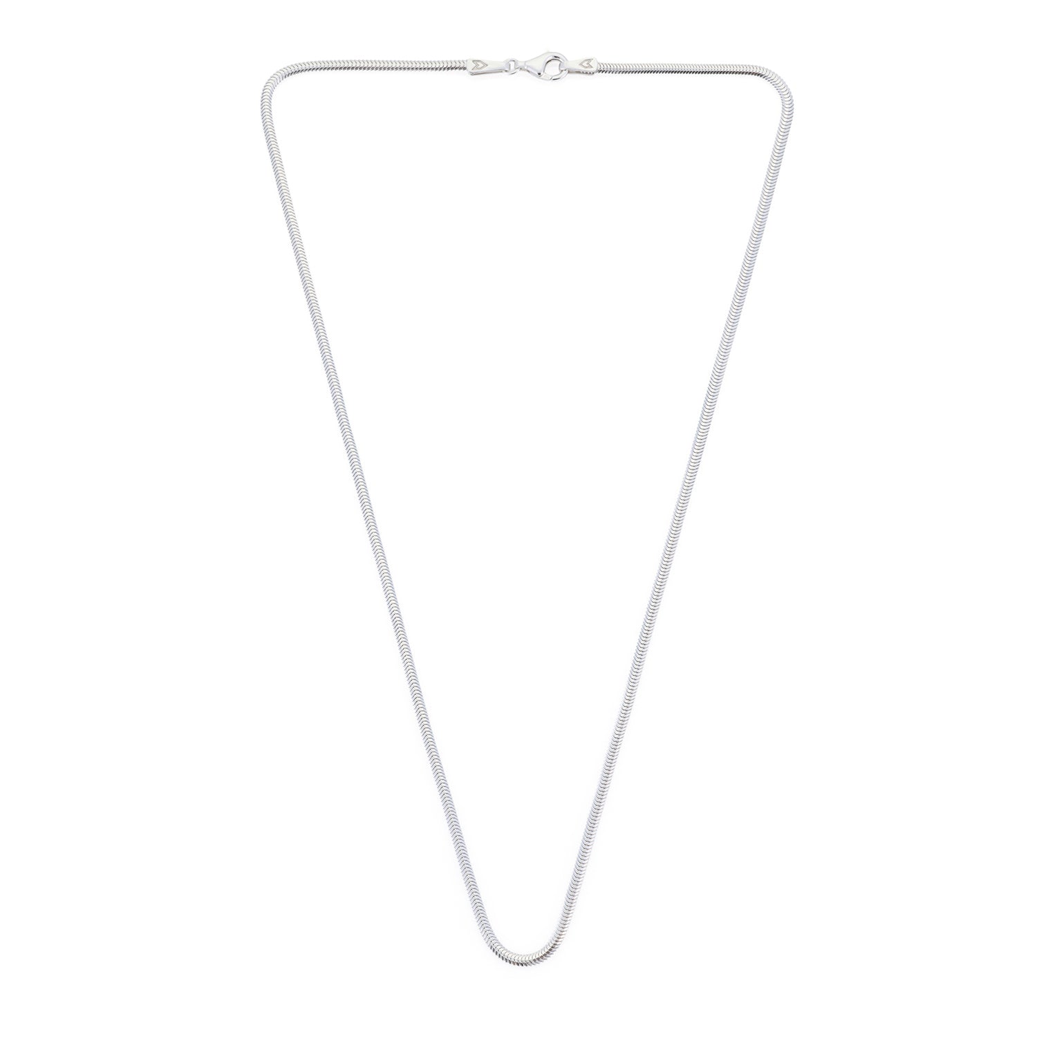 Snake Chain Necklace in Silver