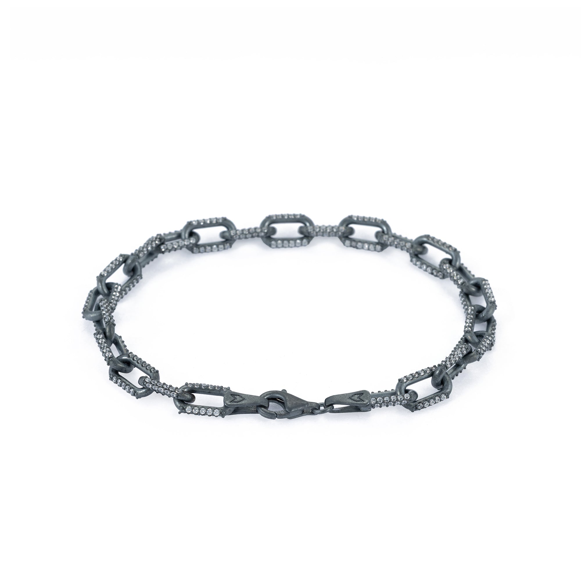 White Stone Forsa Bracelet in Oxide