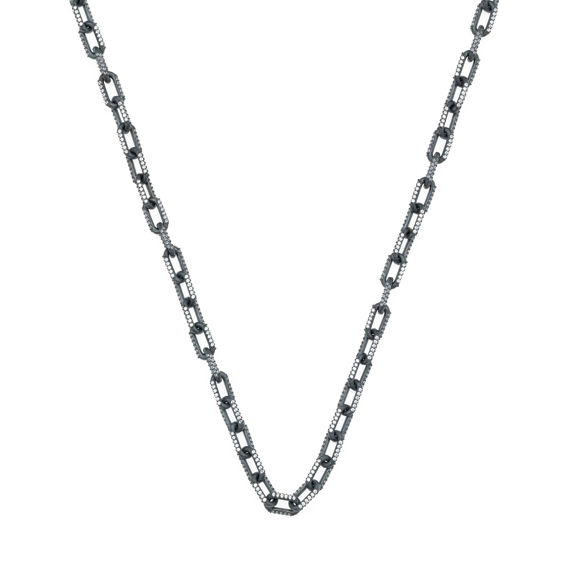 White Stone Forsa Necklace in Oxide