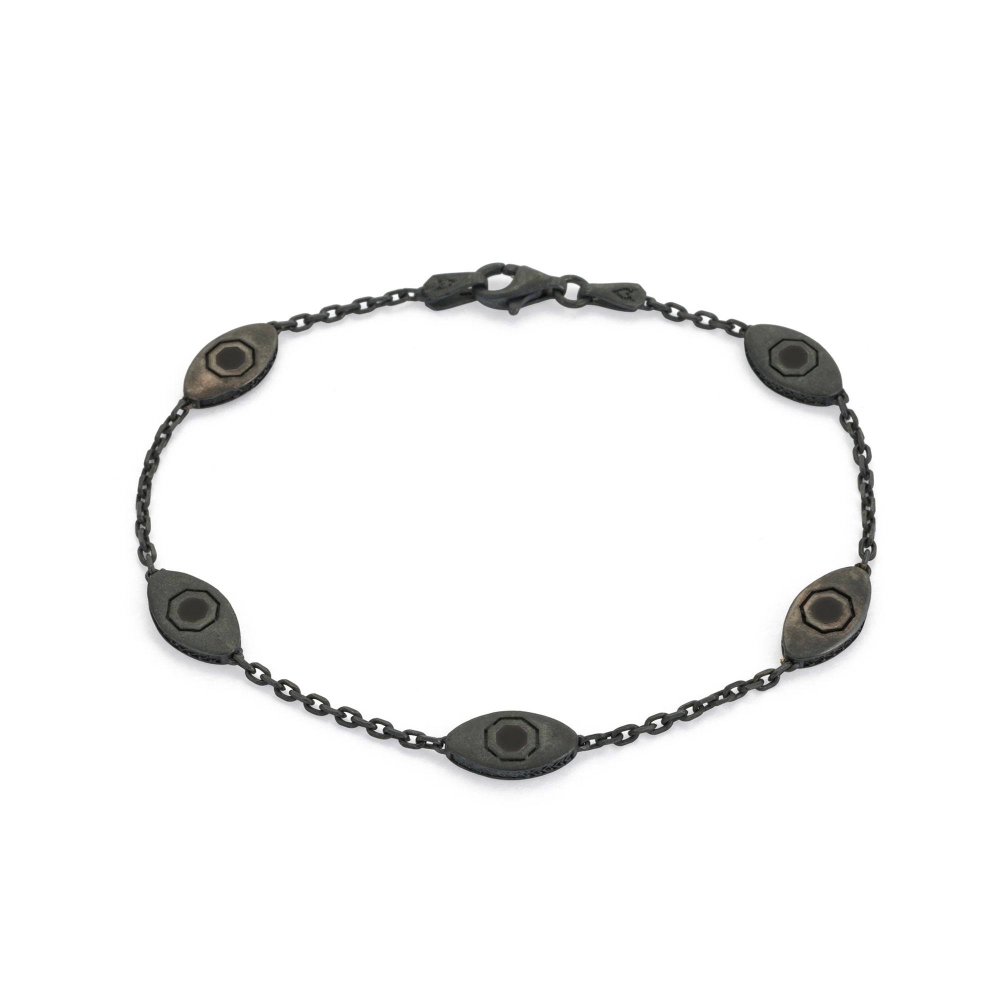 Black Eye Bracelet in Oxide