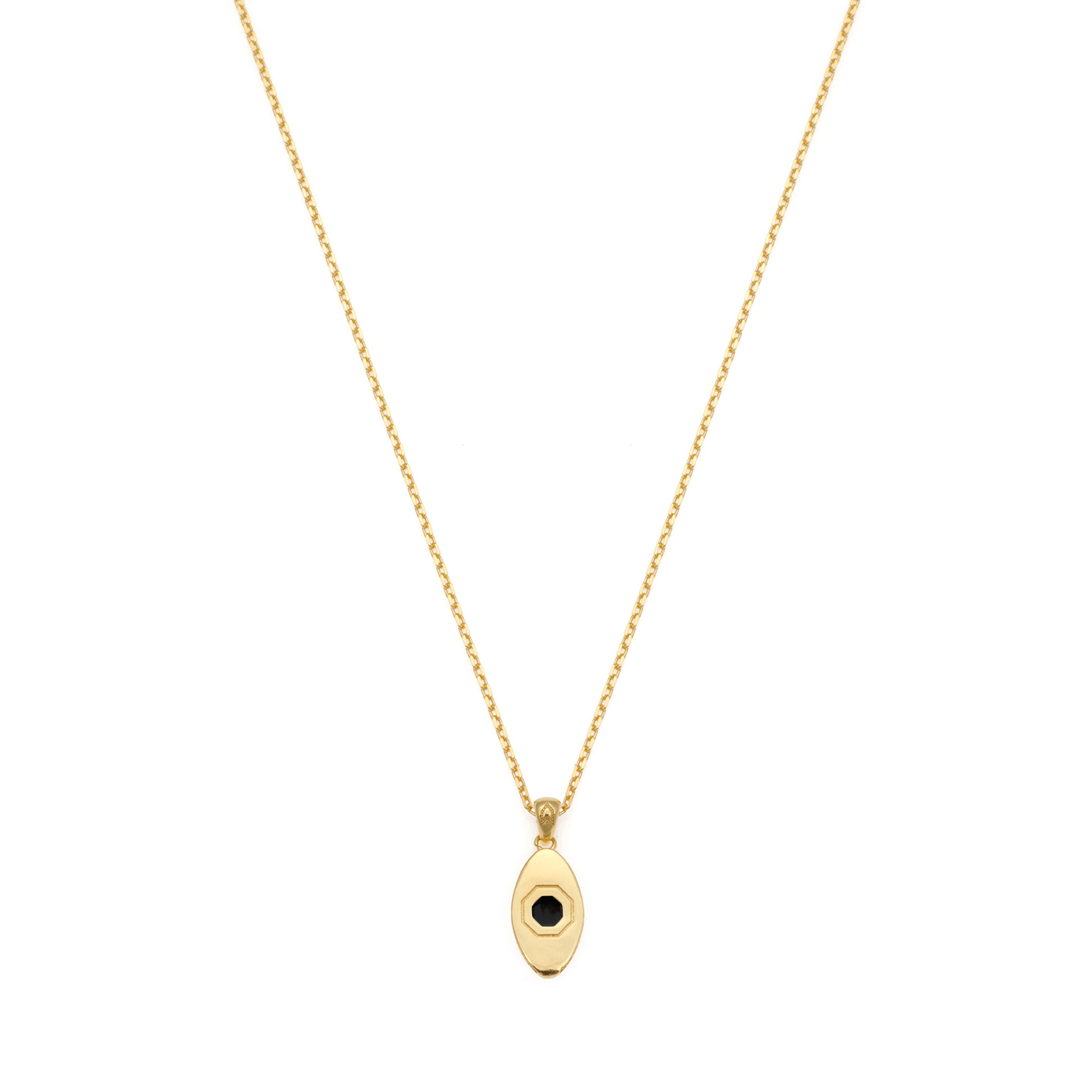Black Eye Necklace in Gold