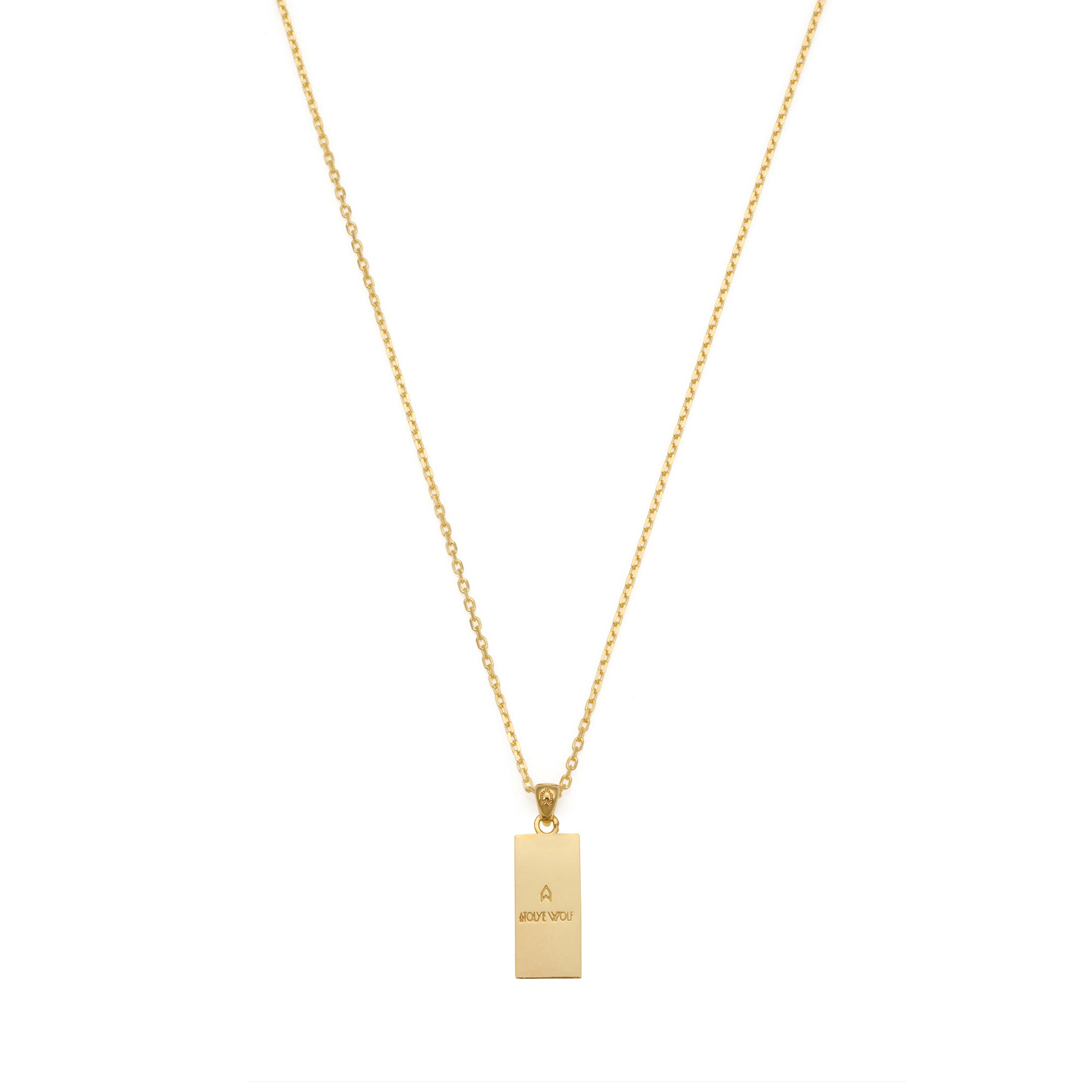 Black Wall Necklace in Gold
