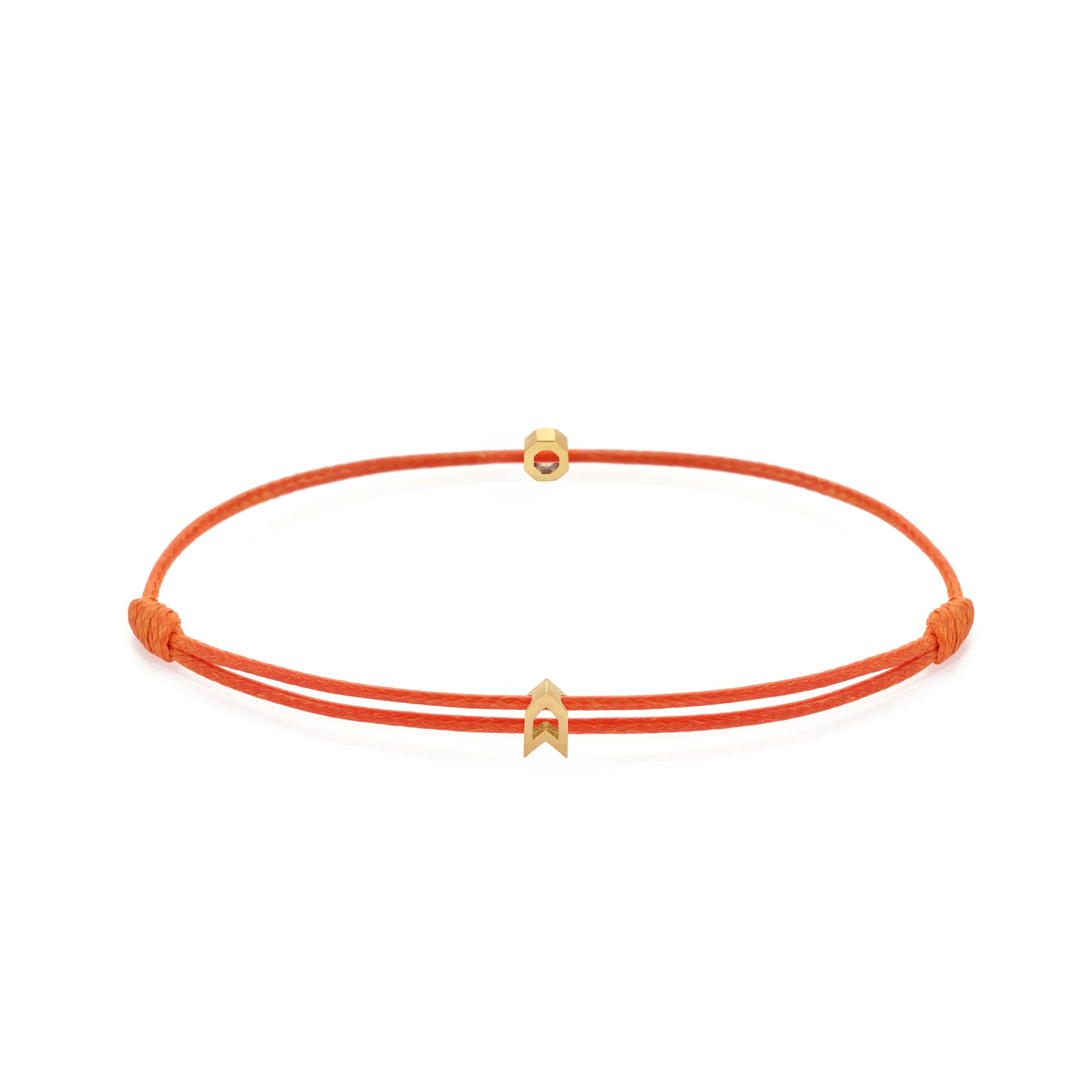 Orange Chance Bracelet in Gold