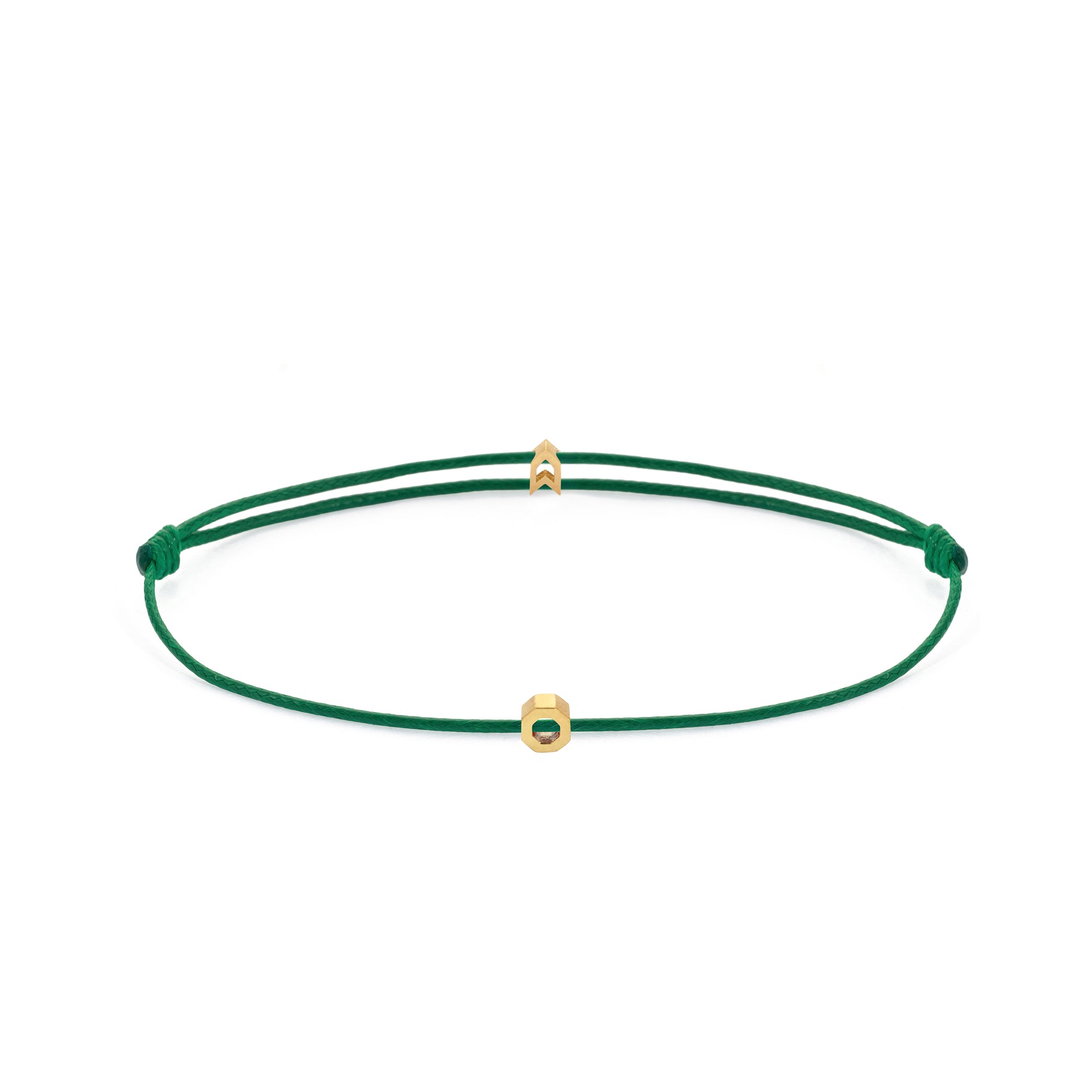 Green Chance Bracelet in Gold