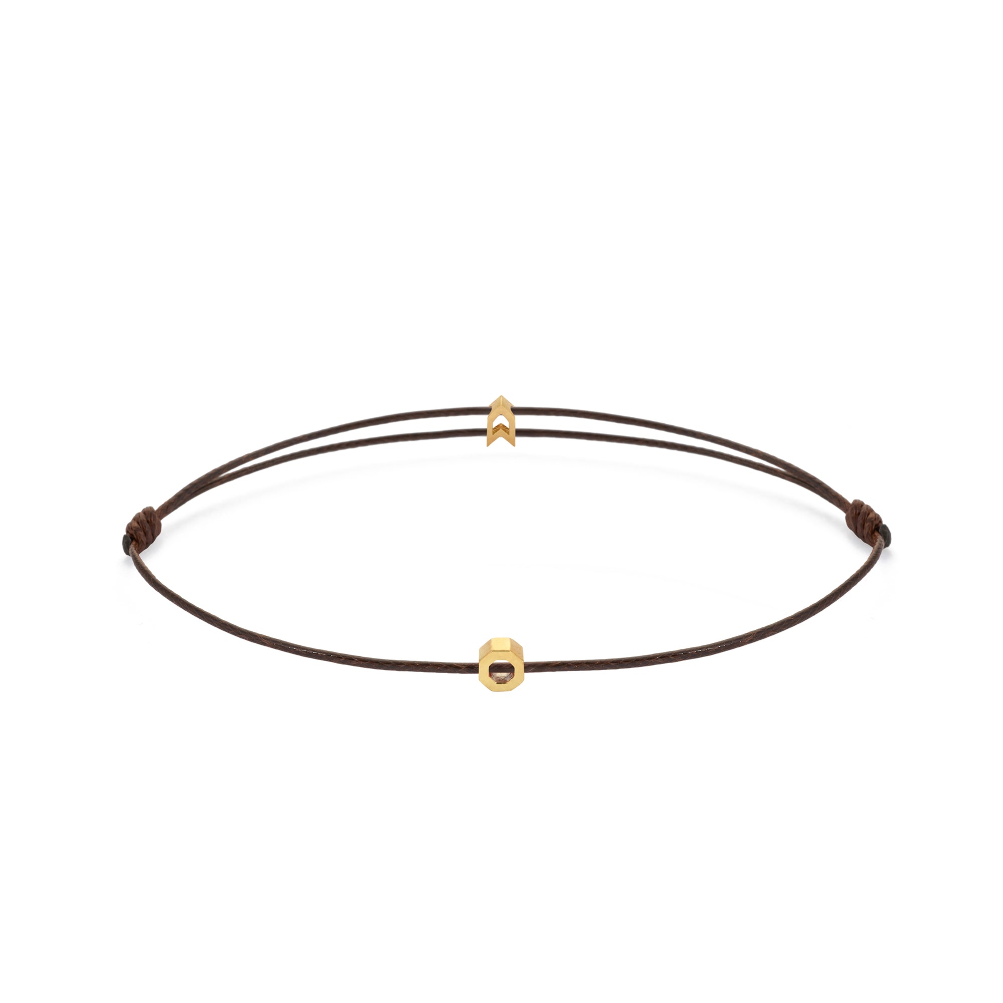 Brown Chance Bracelet in Gold
