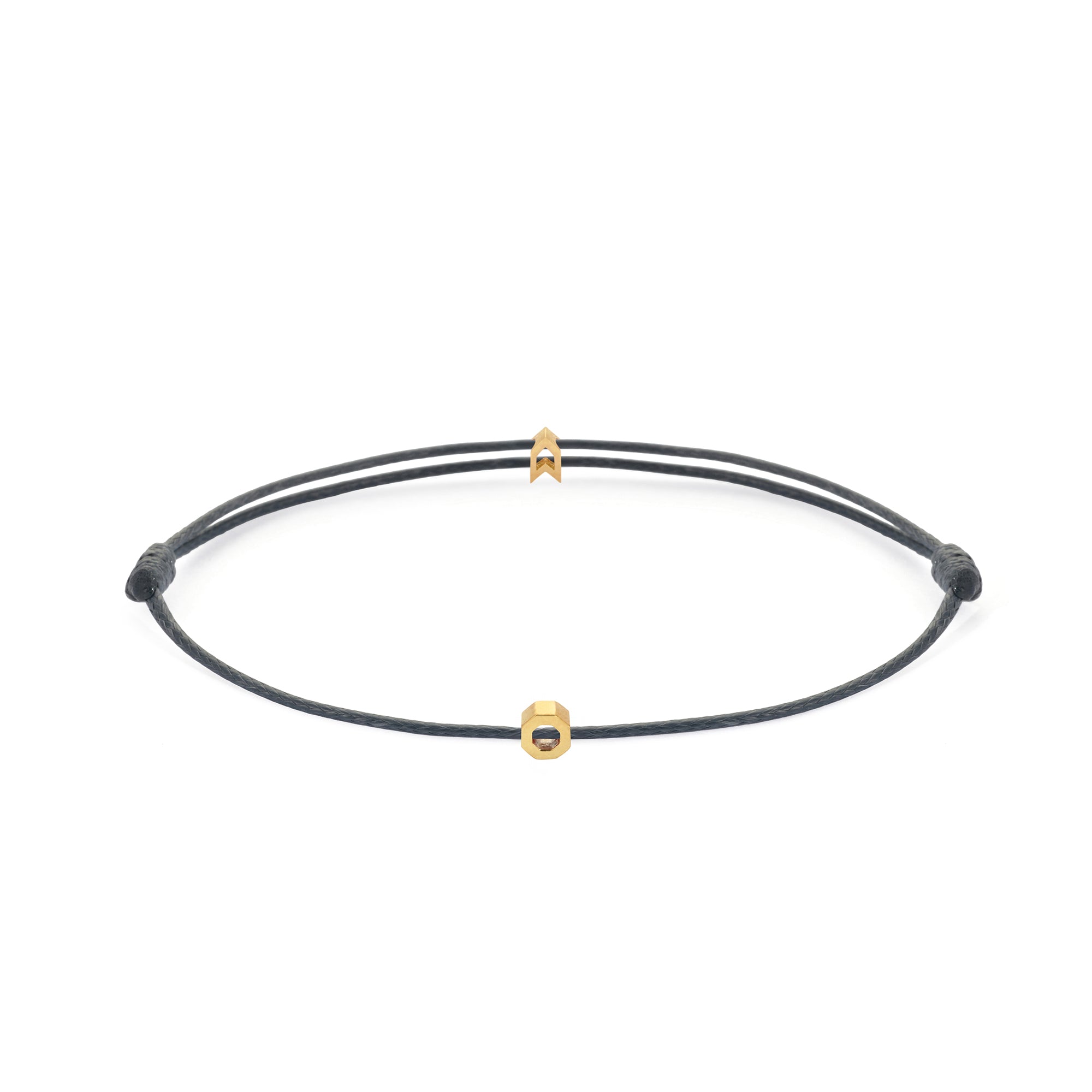 Grey Chance Bracelet in Gold