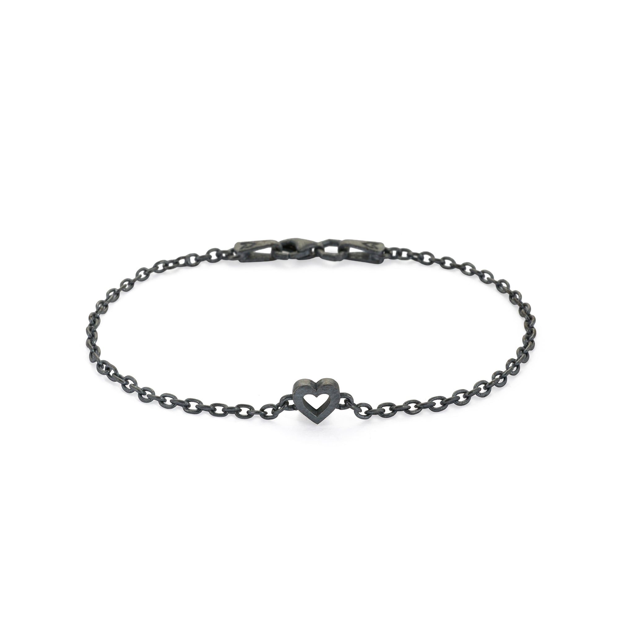 Heart Bracelet in Oxide