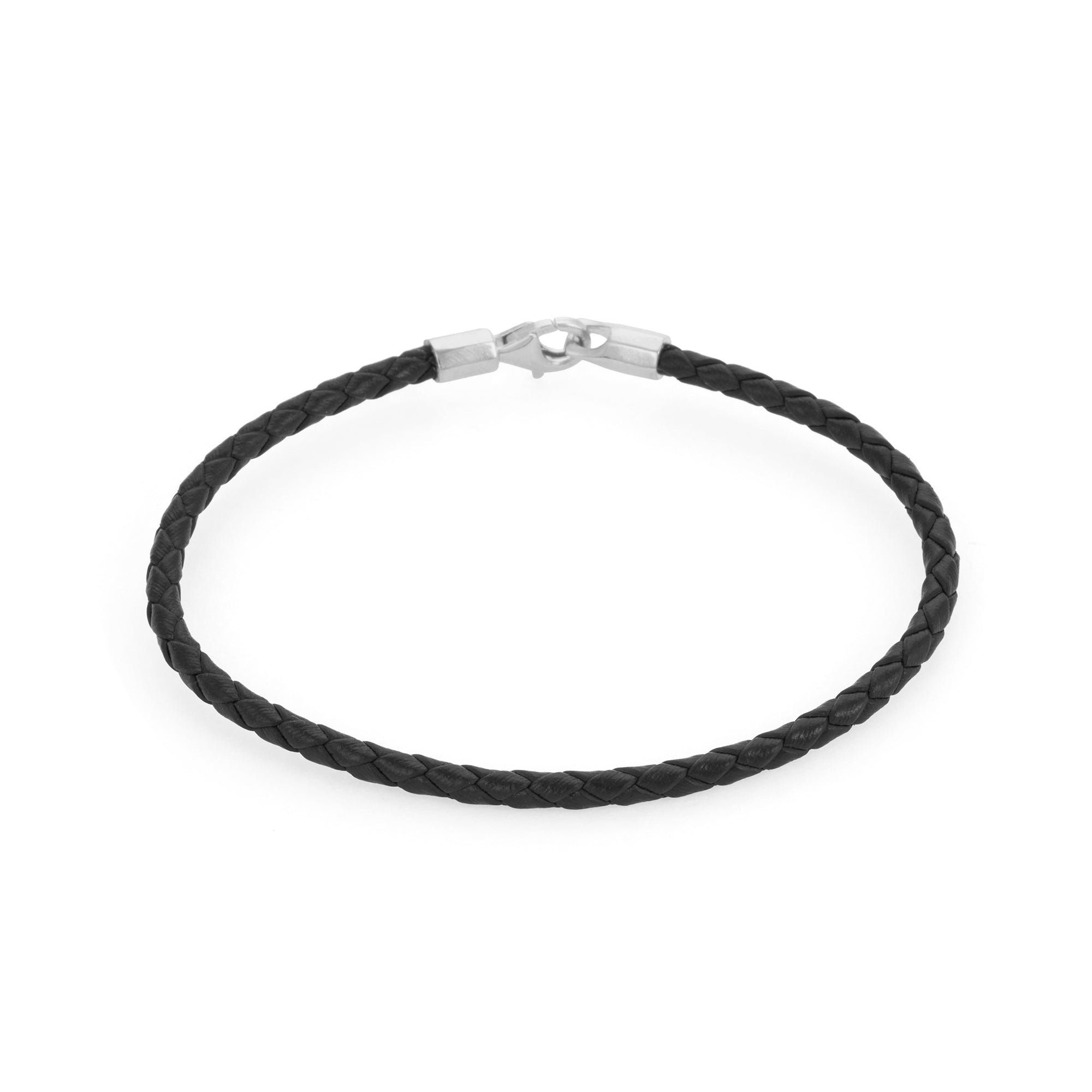 Leather Chance Bracelet in Silver