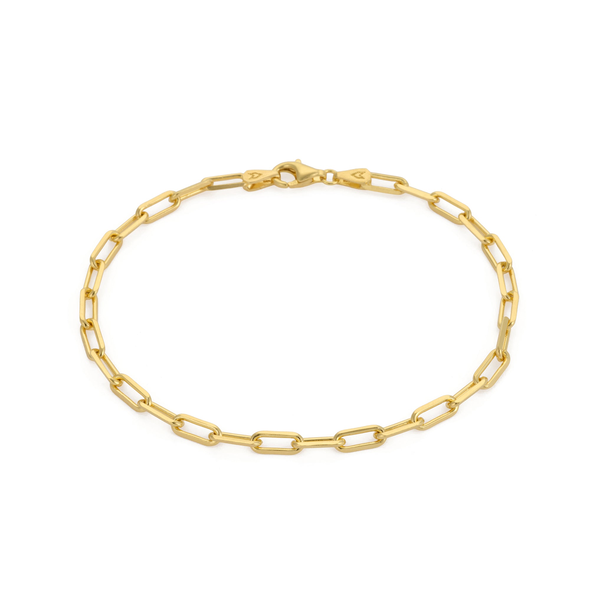Paperclip Chain Bracelet in Gold