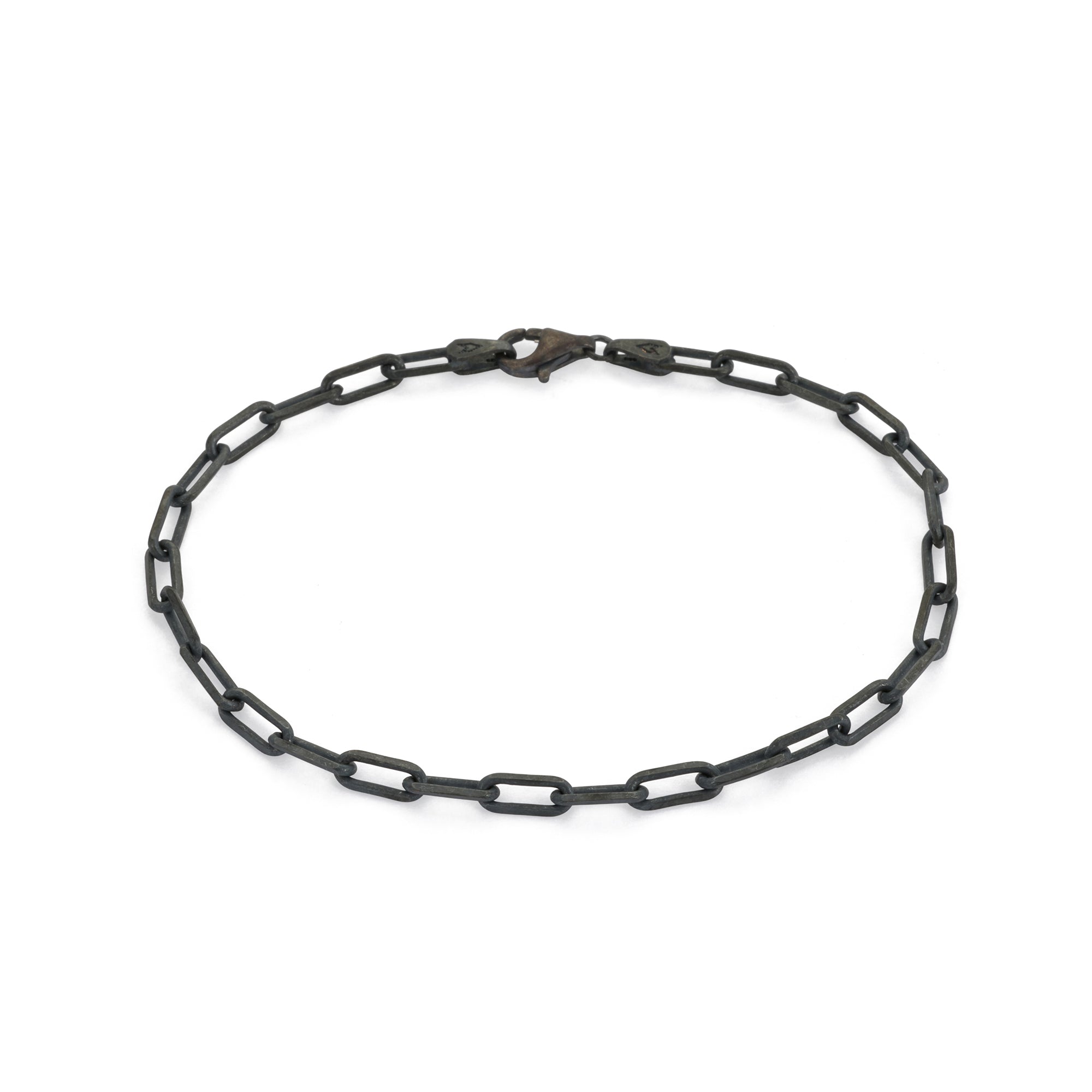 Paperclip Chain Bracelet in Oxide