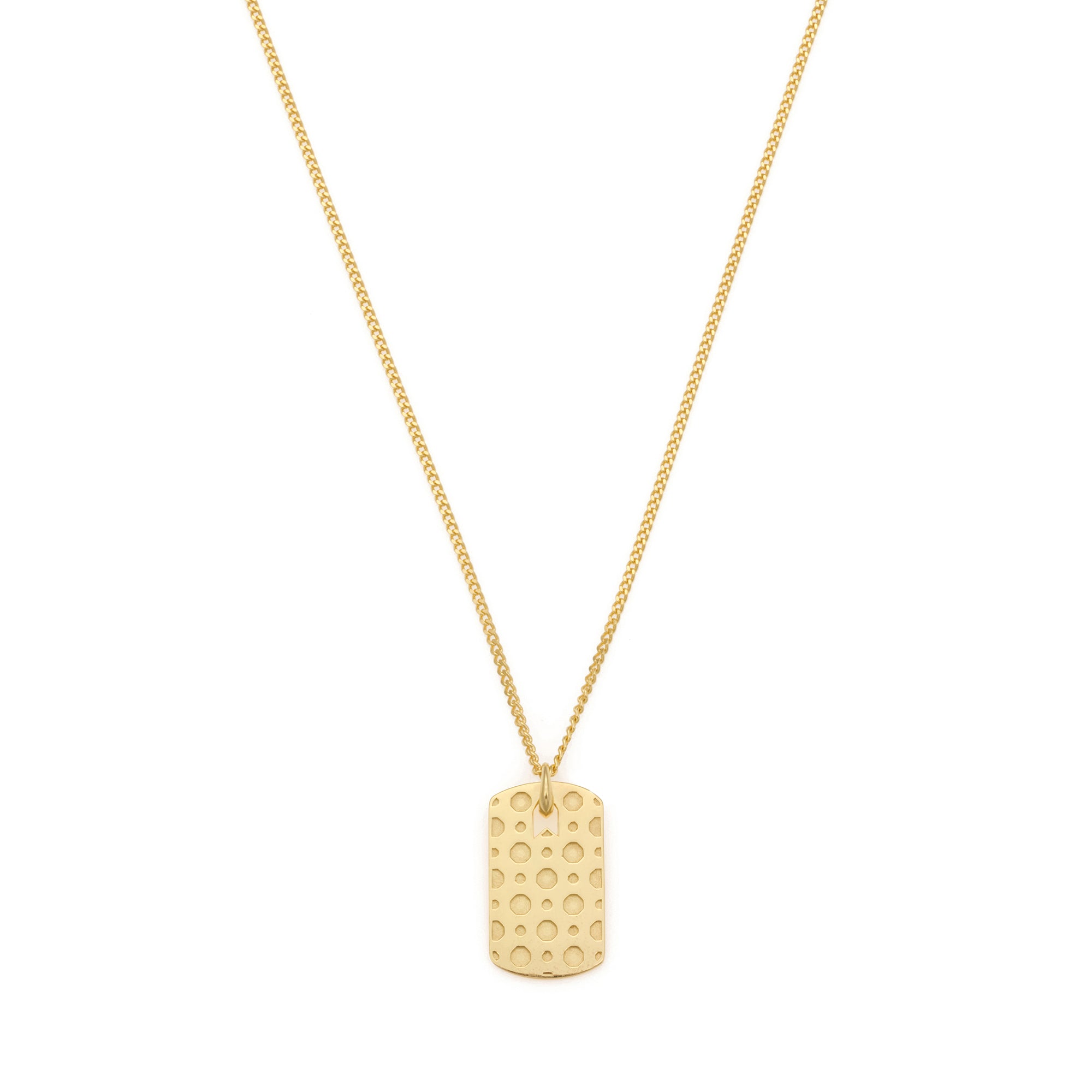 Pattern Necklace in Gold