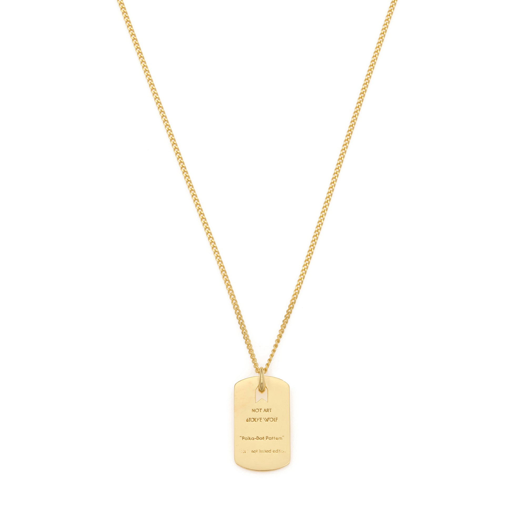 Pattern Necklace in Gold