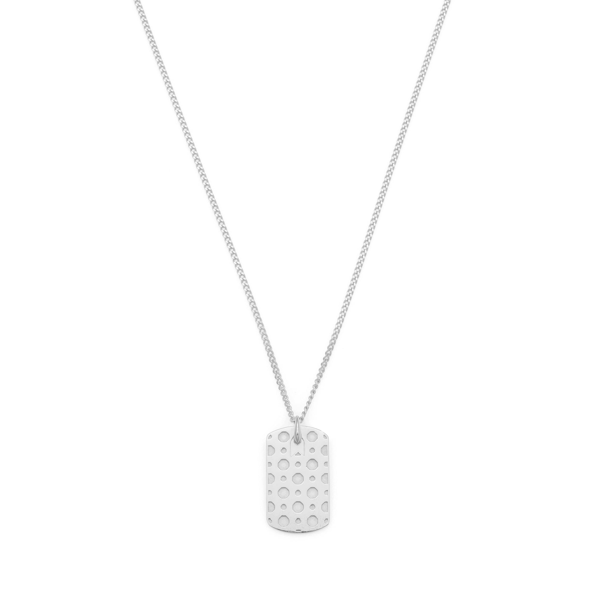 Pattern Necklace in Silver