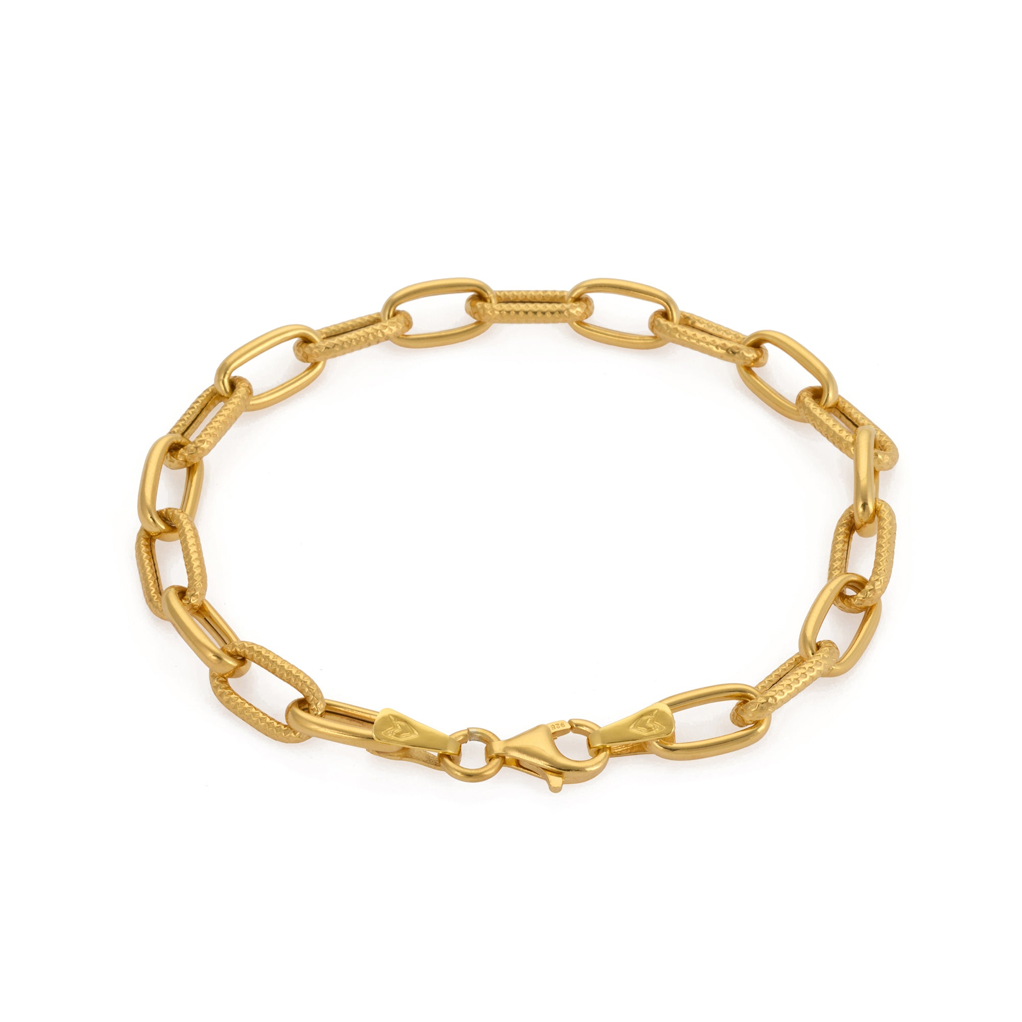 Rivet Chain Bracelet in Gold
