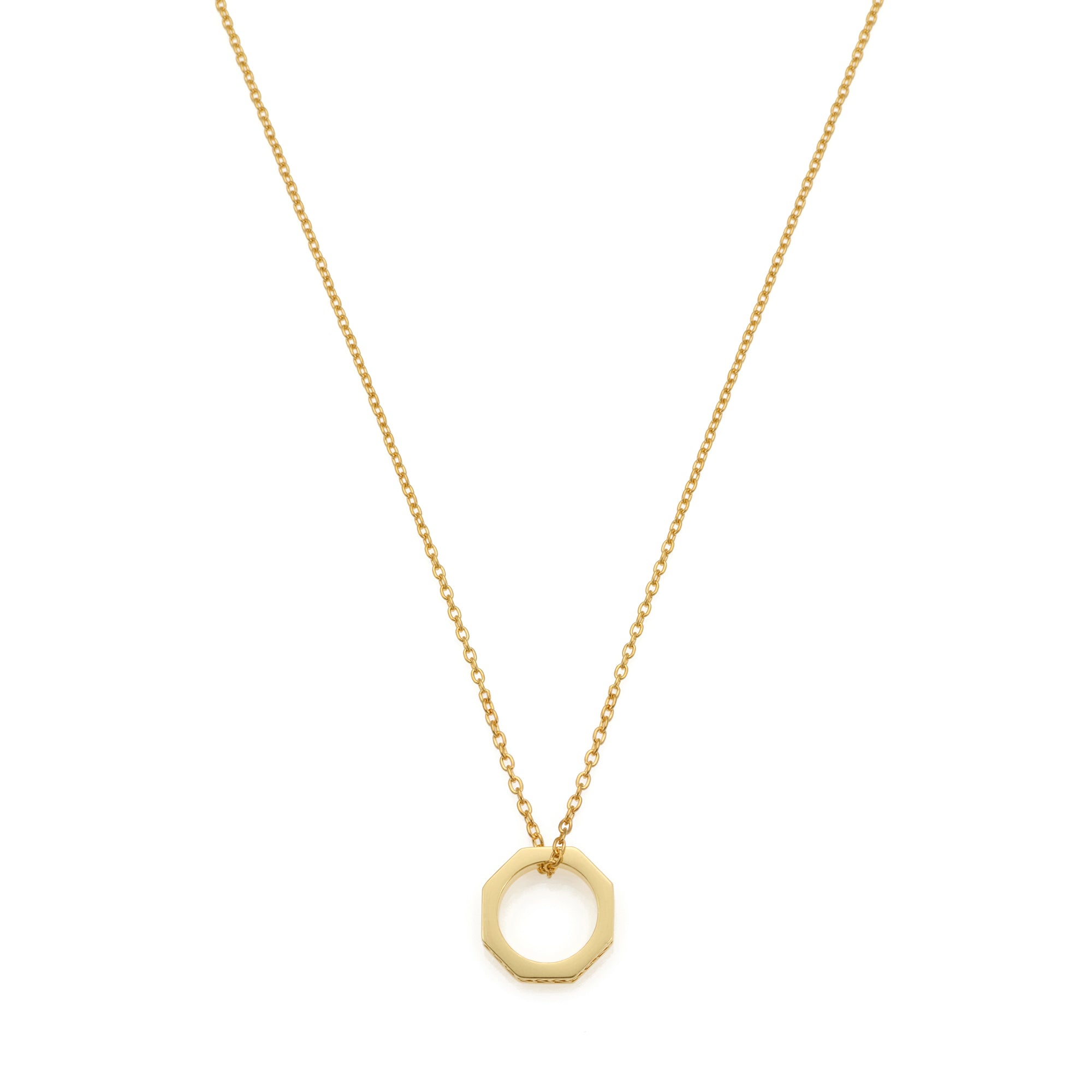 Ring Necklace in Gold
