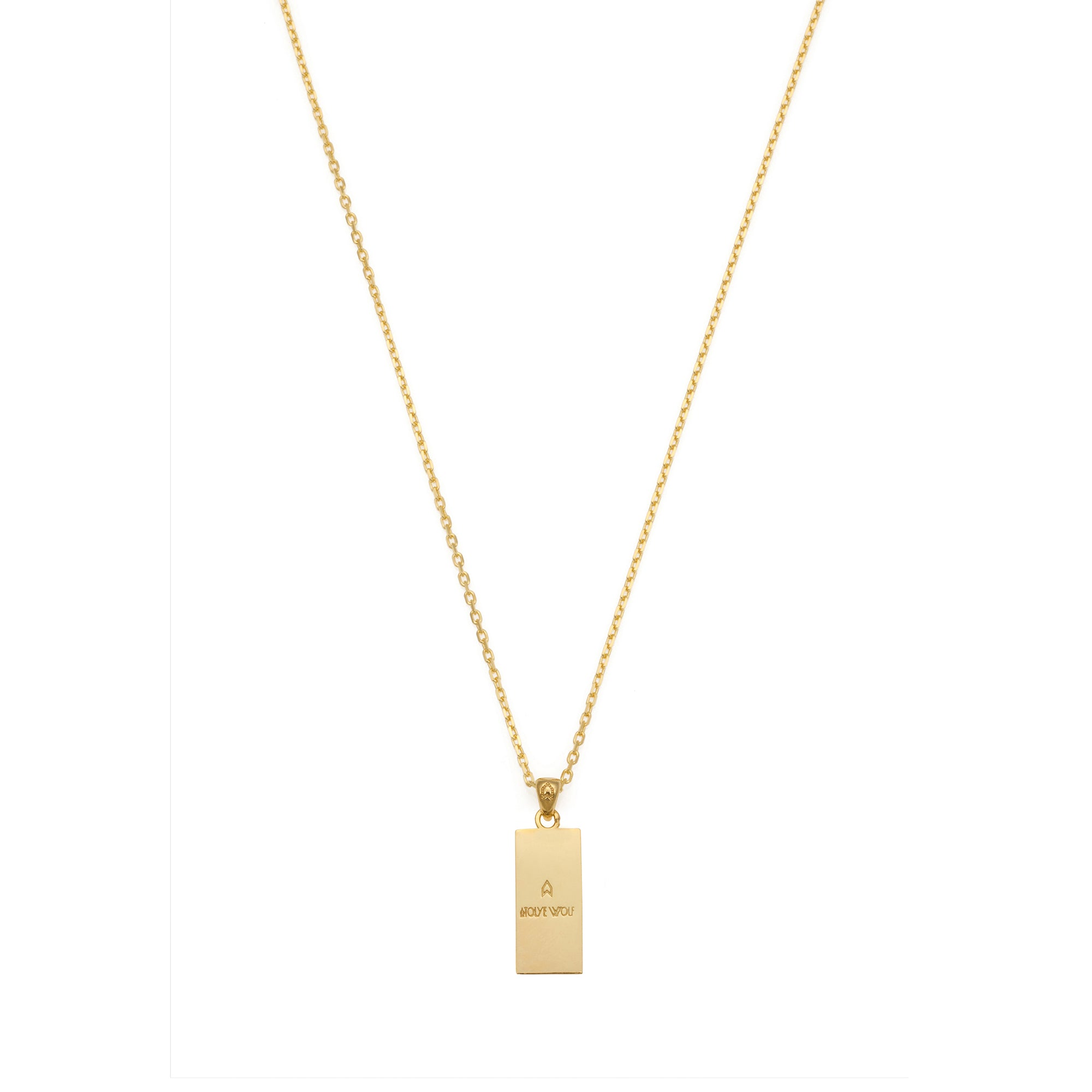 White Wall Necklace in Gold