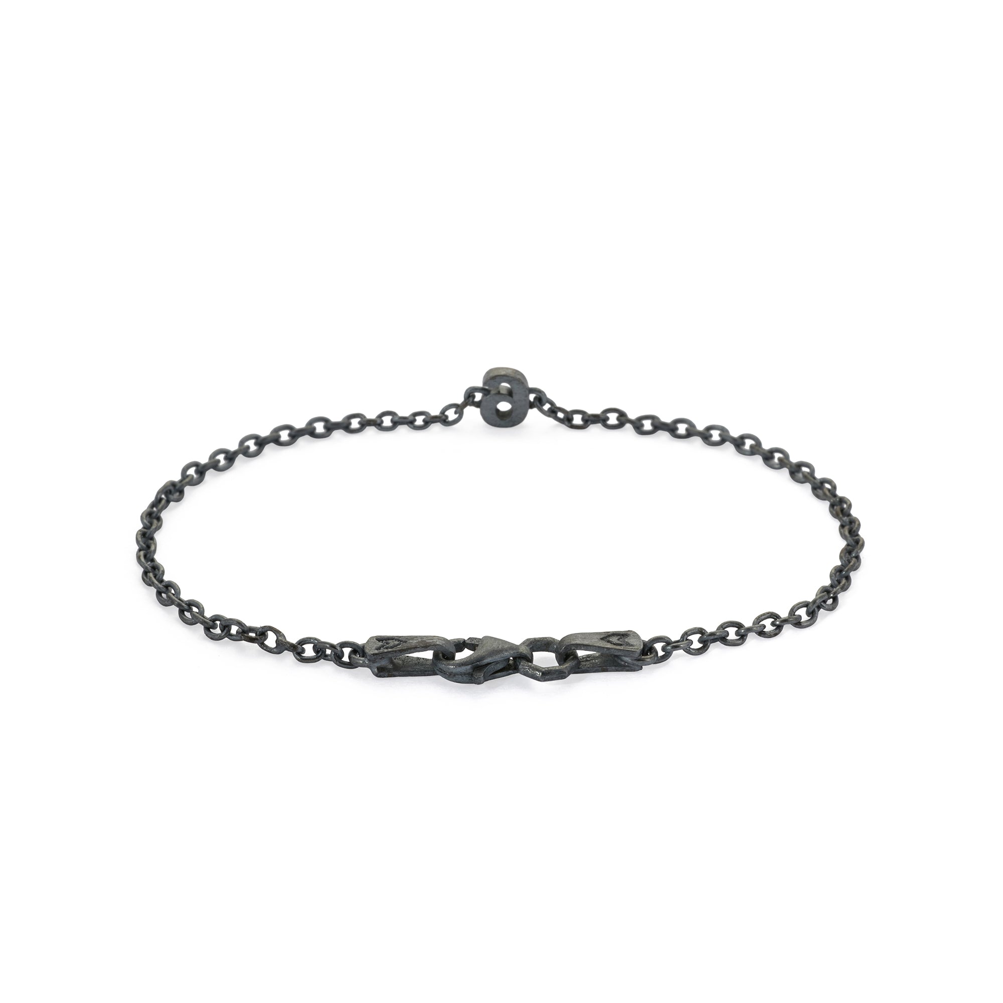 Numeric Chain Bracelet in Oxide