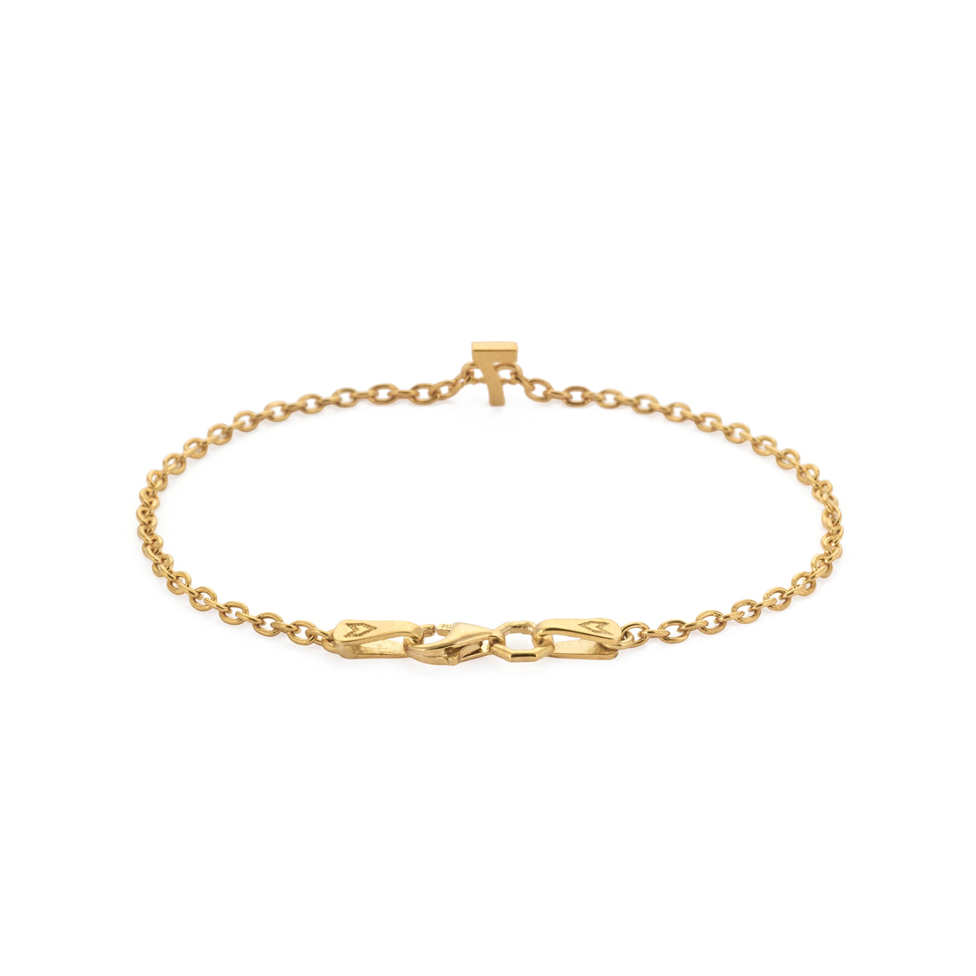 Numeric Chain Bracelet in Gold