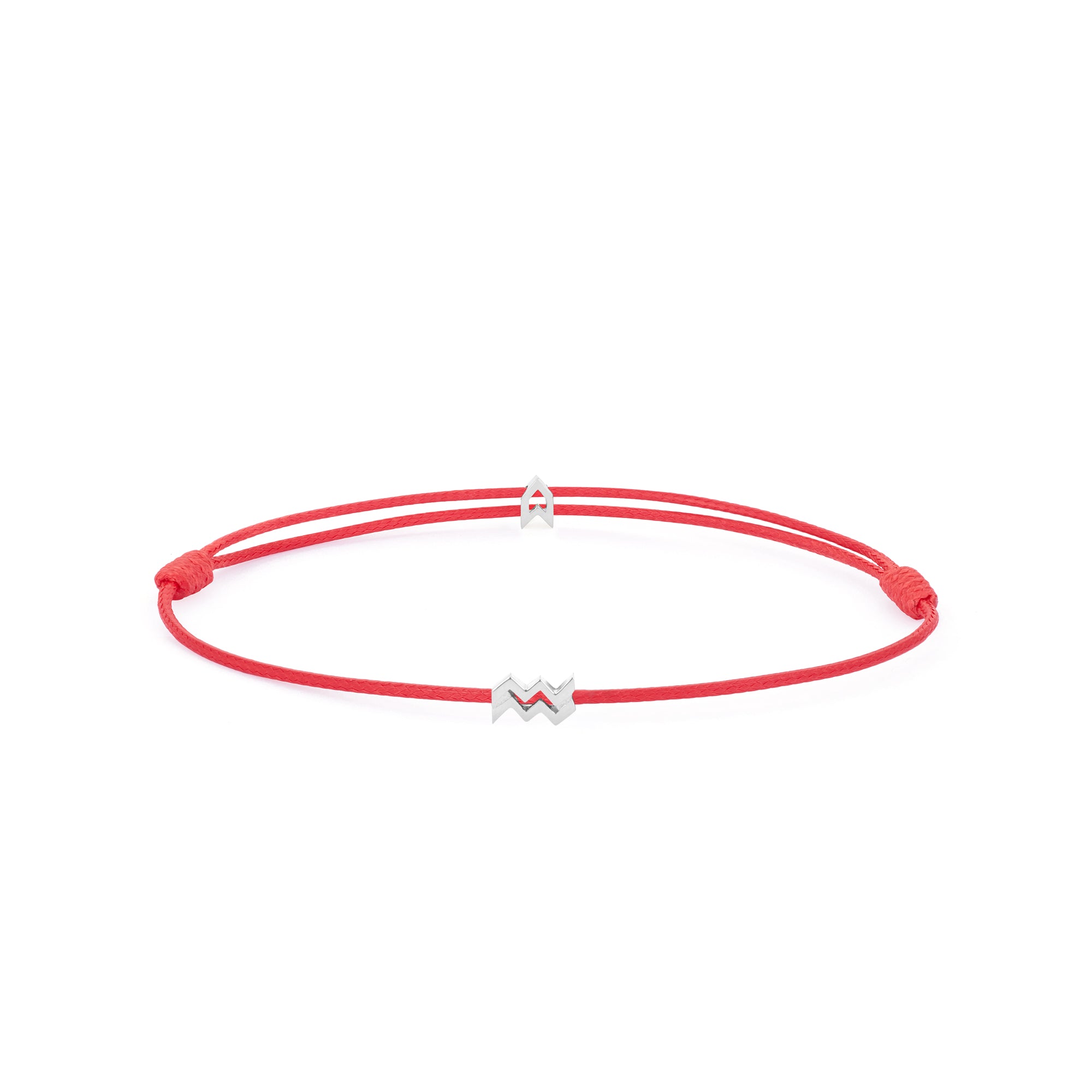 Zodiac Red Chance Bracelet in Silver