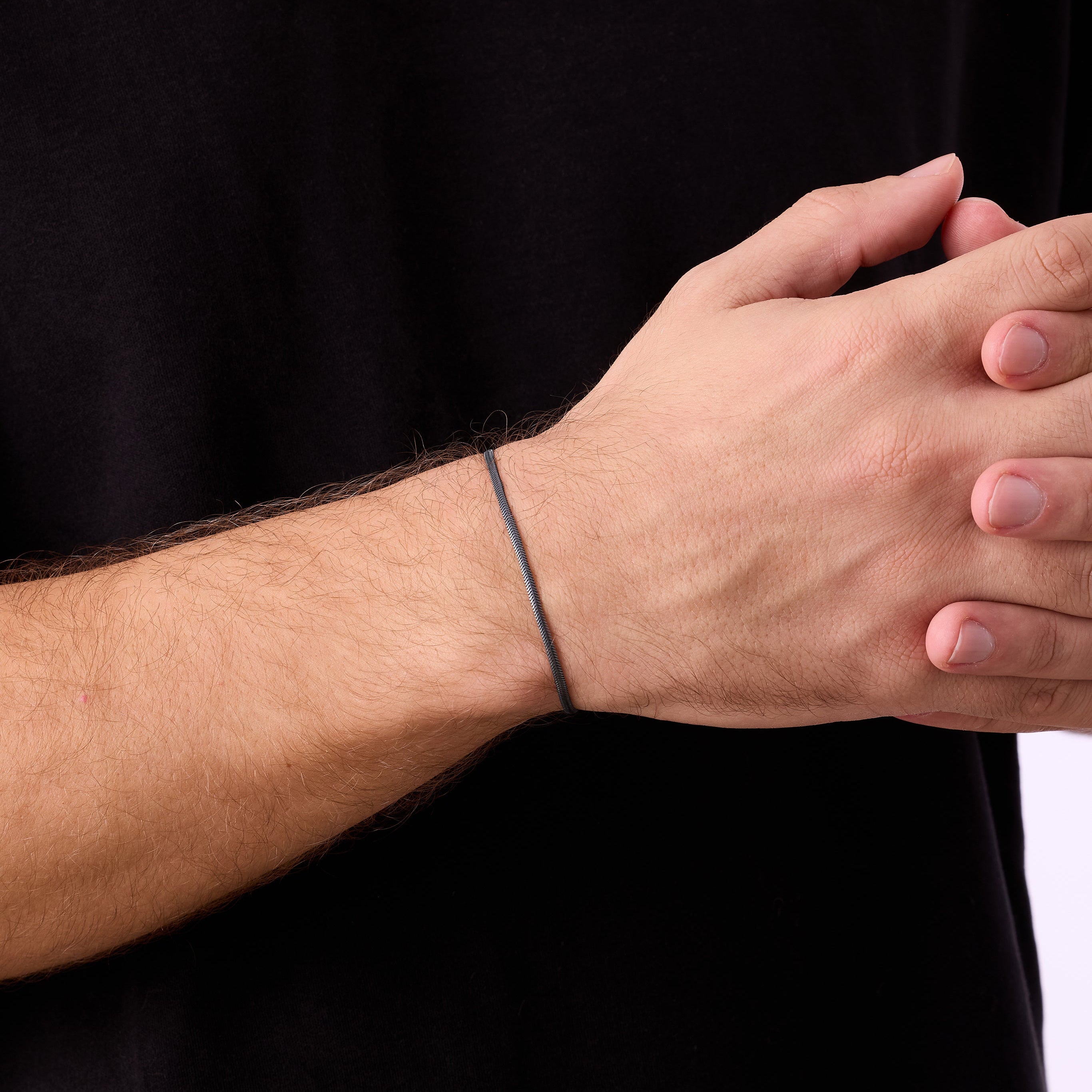 Snake Chain Bracelet in Oxide