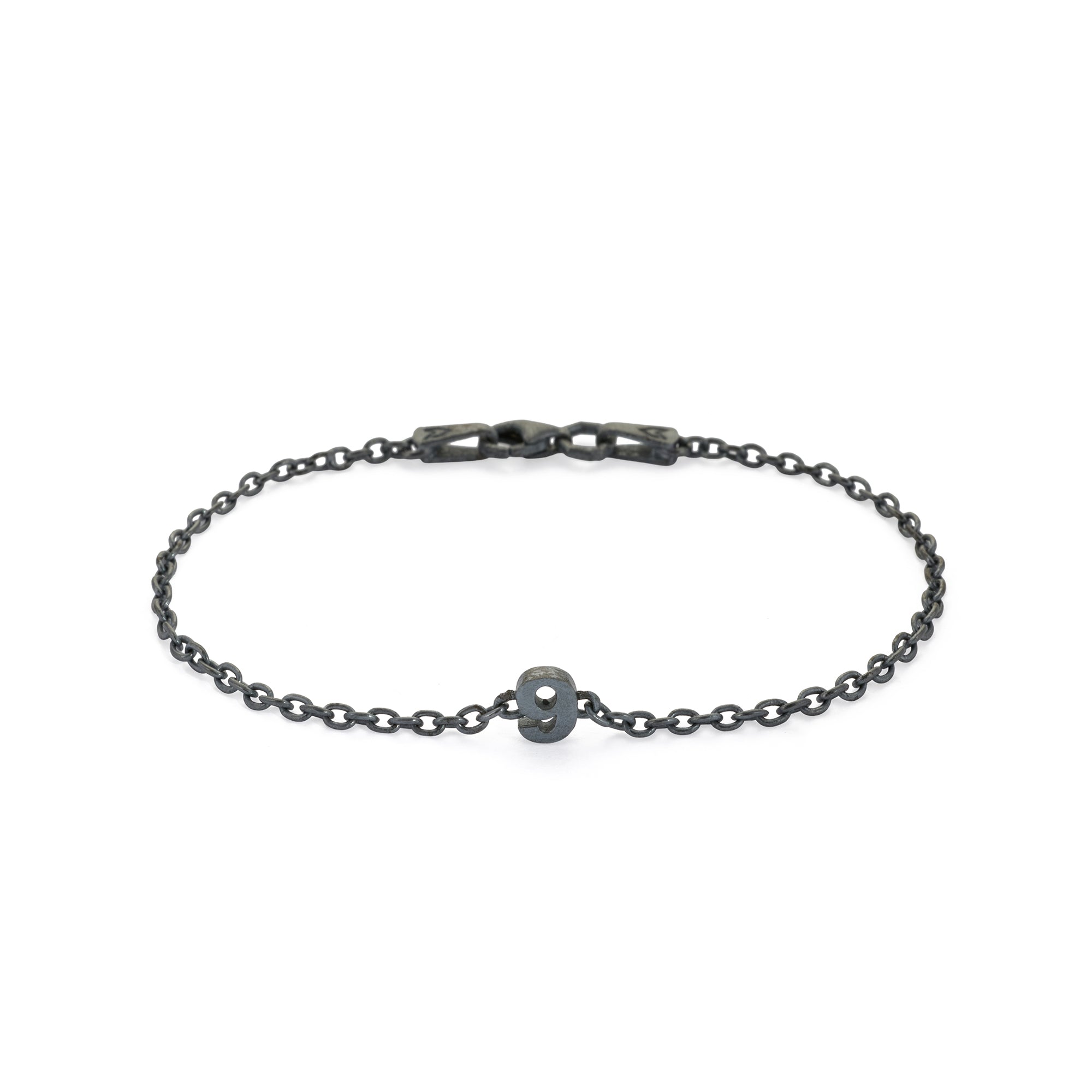 Numeric Chain Bracelet in Oxide