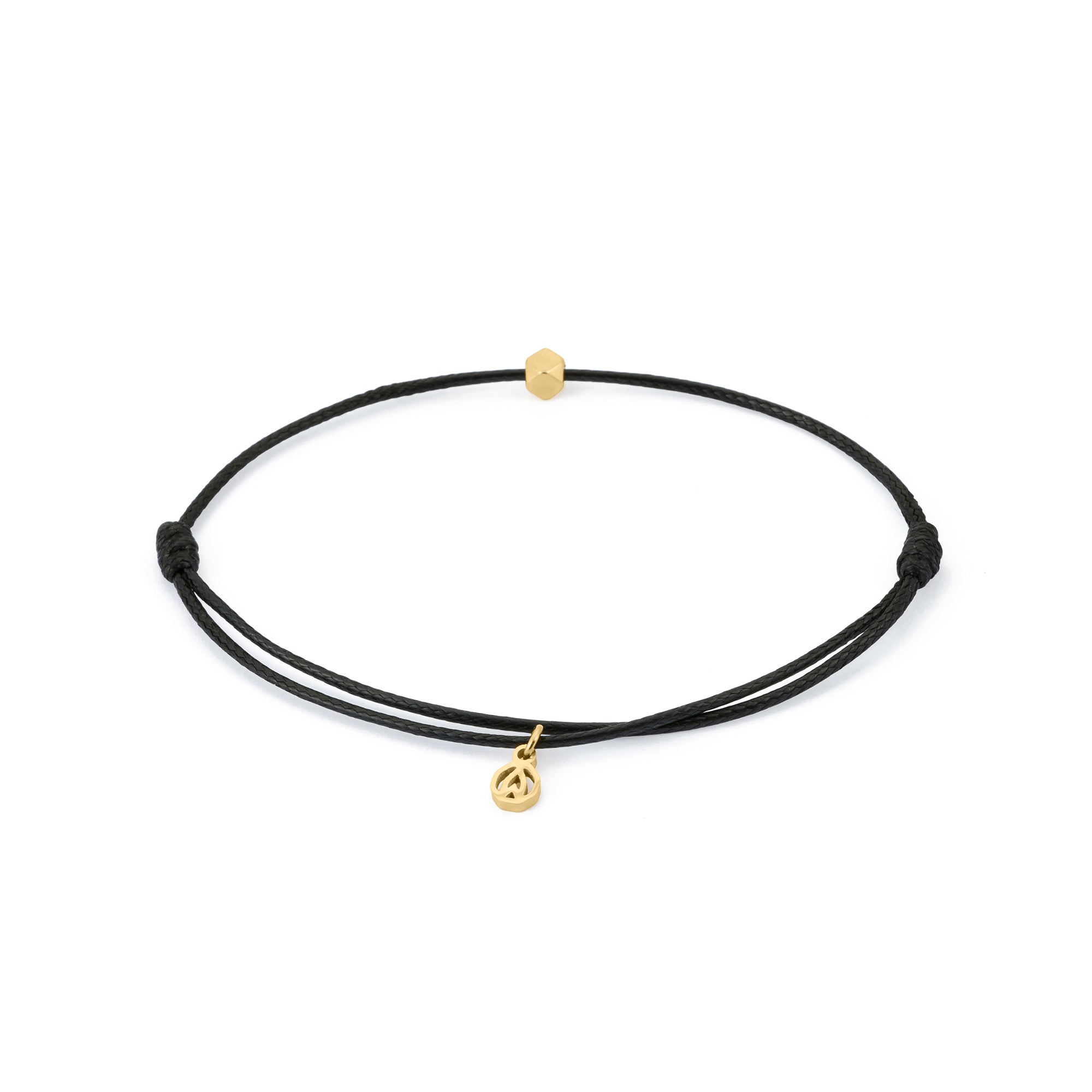 Black Chance Bracelet in Gold