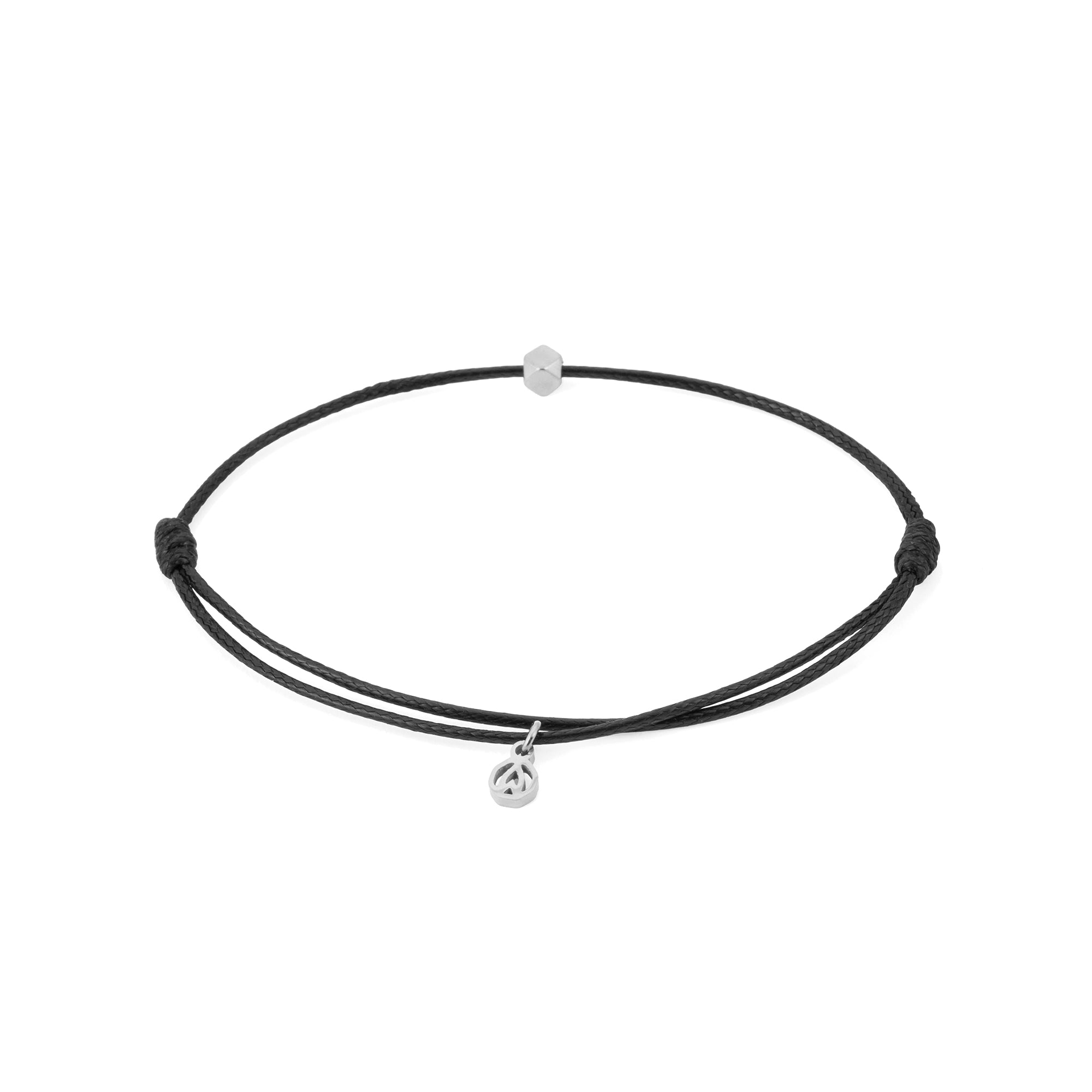 Black Chance Bracelet in Silver