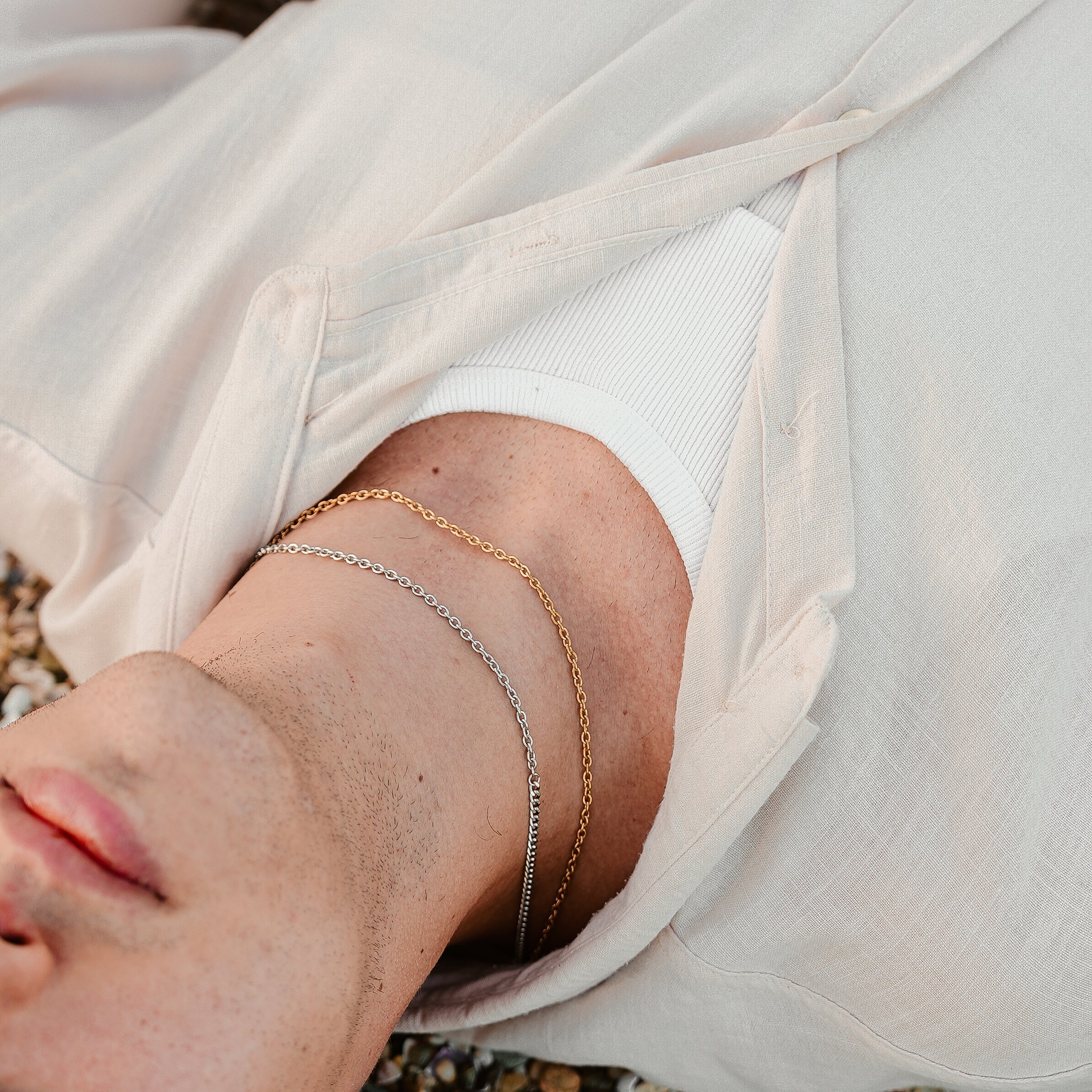 Cable Necklace in Gold