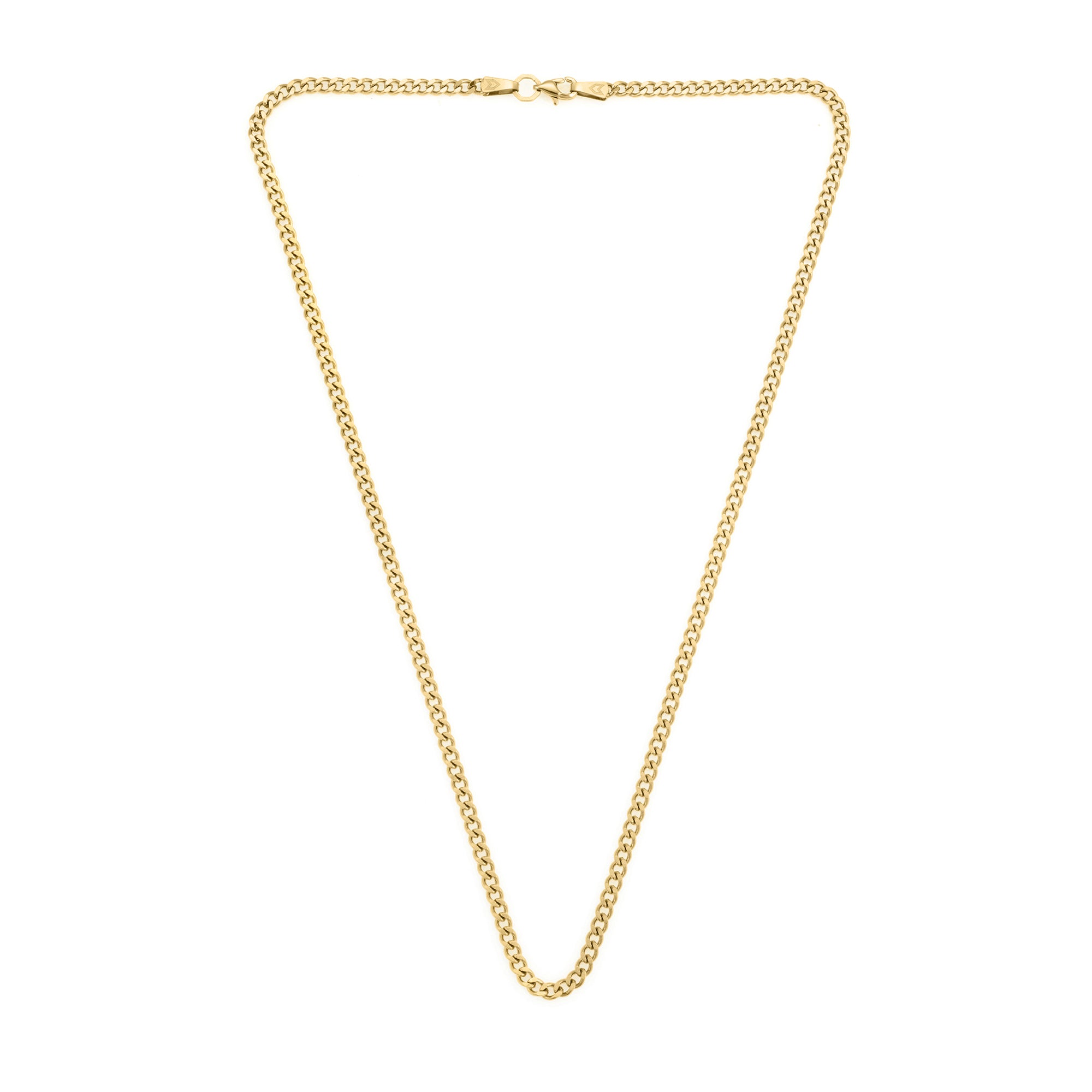 Curb Necklace in Gold